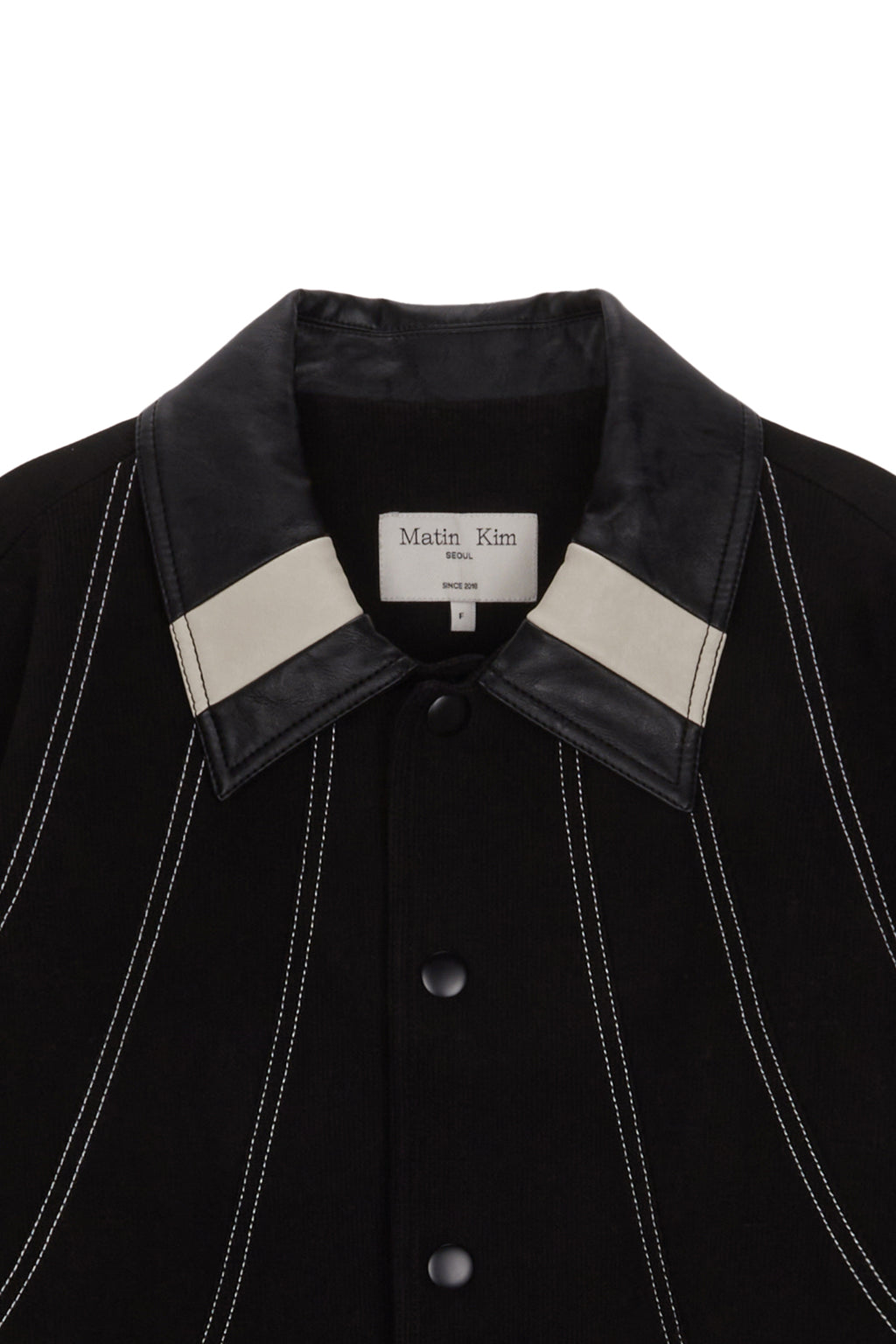 Matinkim Stitch Varsity Jumper IN Black