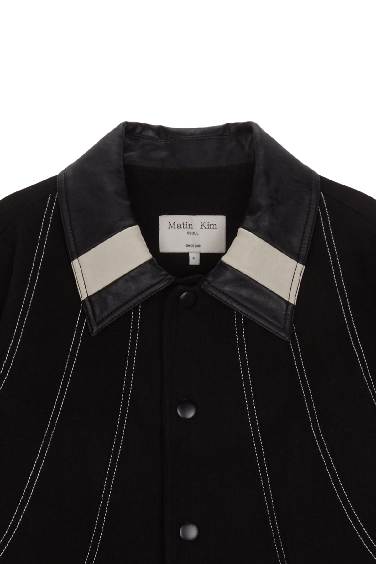 Matinkim Stitch Varsity Jumper IN Black