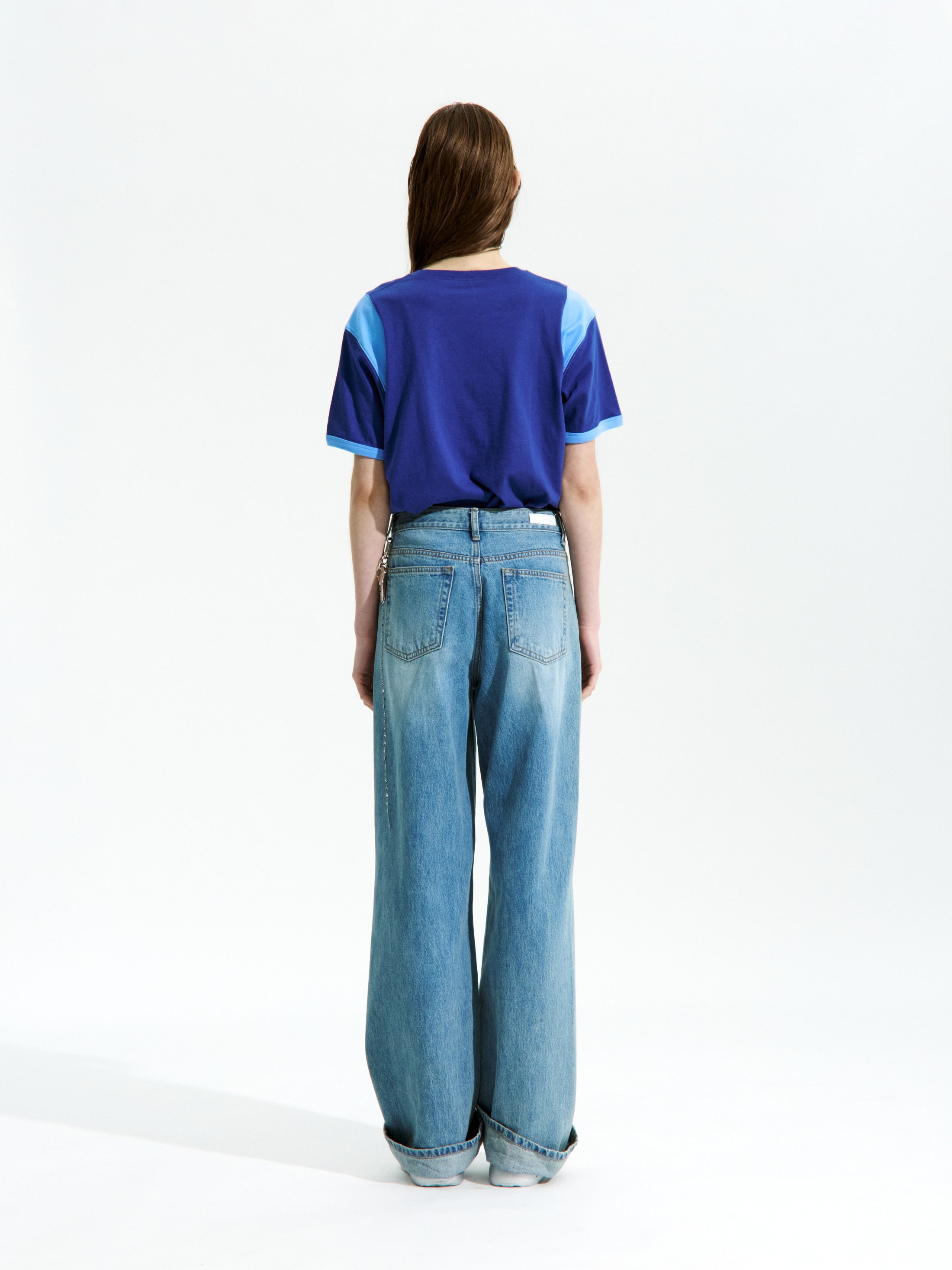 [Low Classic] Trimming 05 T-Shirt_Blue