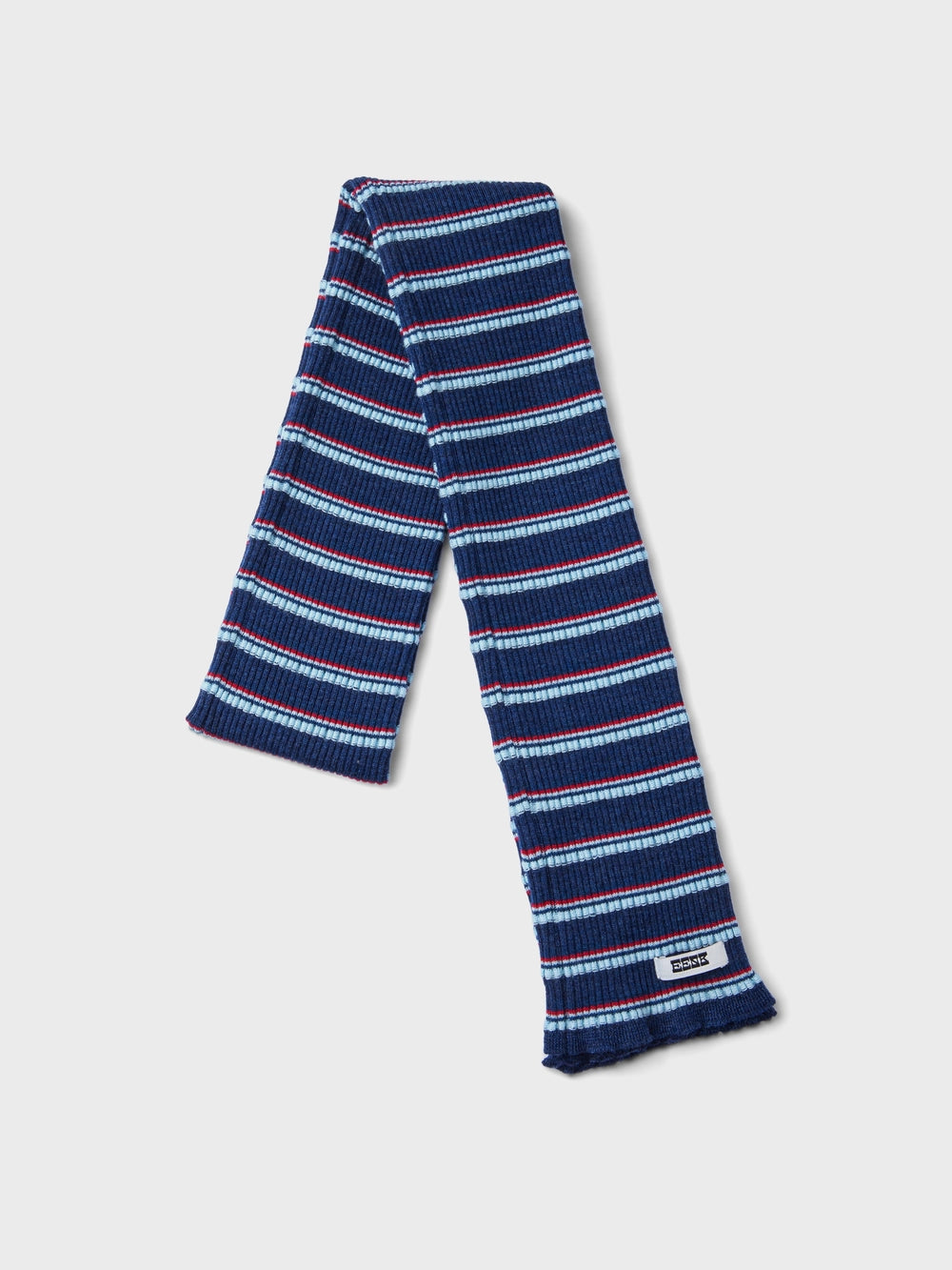 EENK Striped Knitwear Muffler - Navy