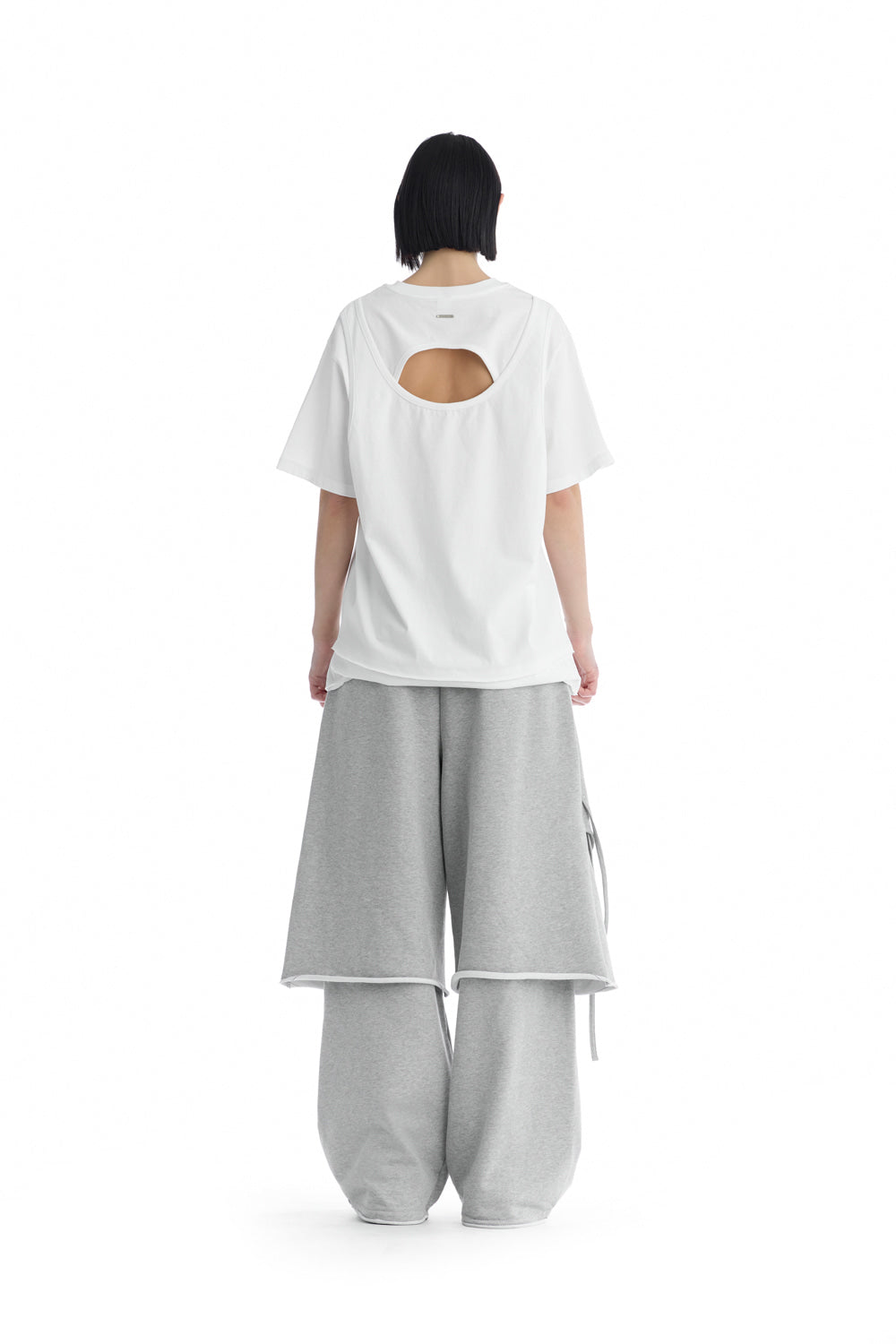 Treemingbird Open Back Detail T-Shirt White