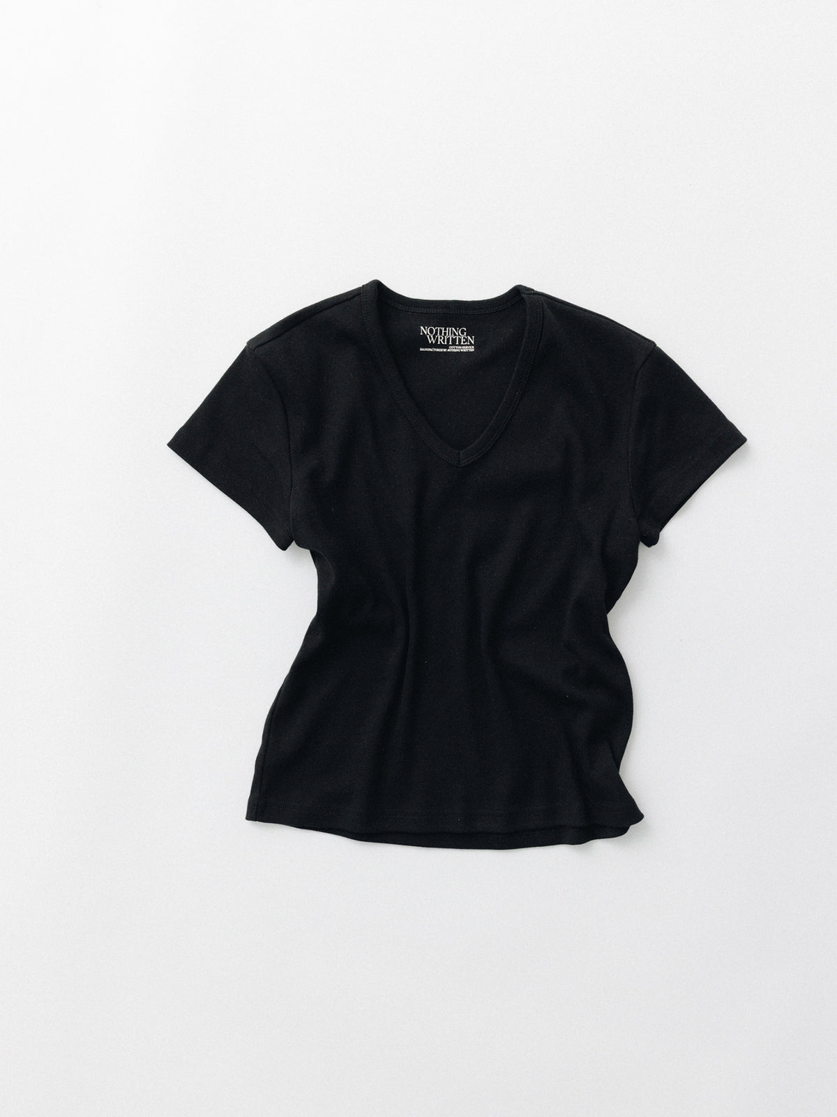 Nothing Written 90s v-neck t-shirt (Black)