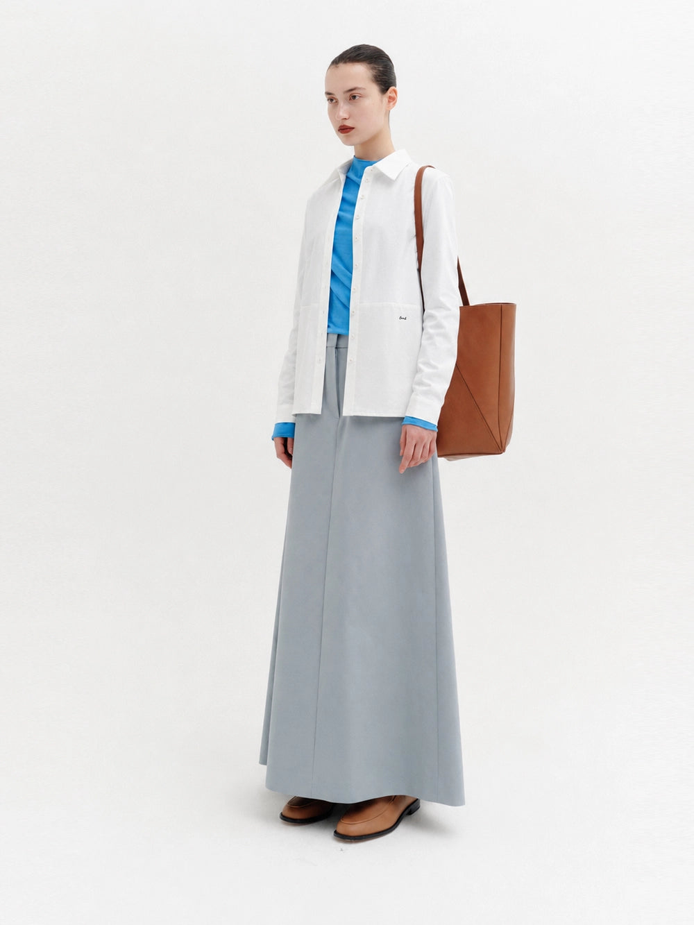 EENK Embroidered Logo Classic Shirt - Ivory
