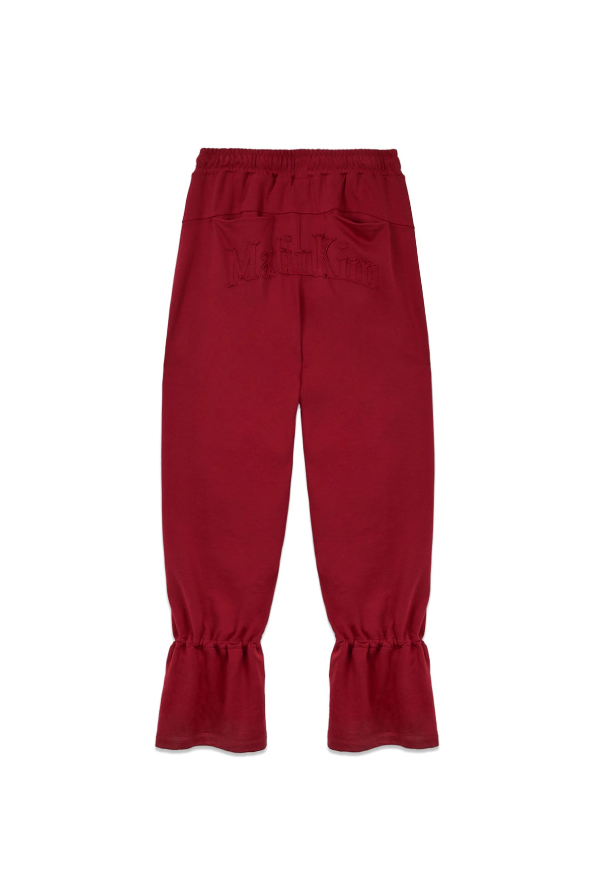 [matinkim] STRING DETAIL SWEATPANTS IN RED