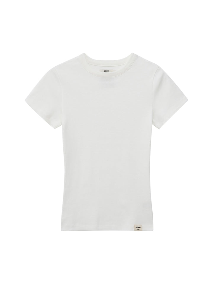 GLOWNY G Classic Fitted Tee (White)