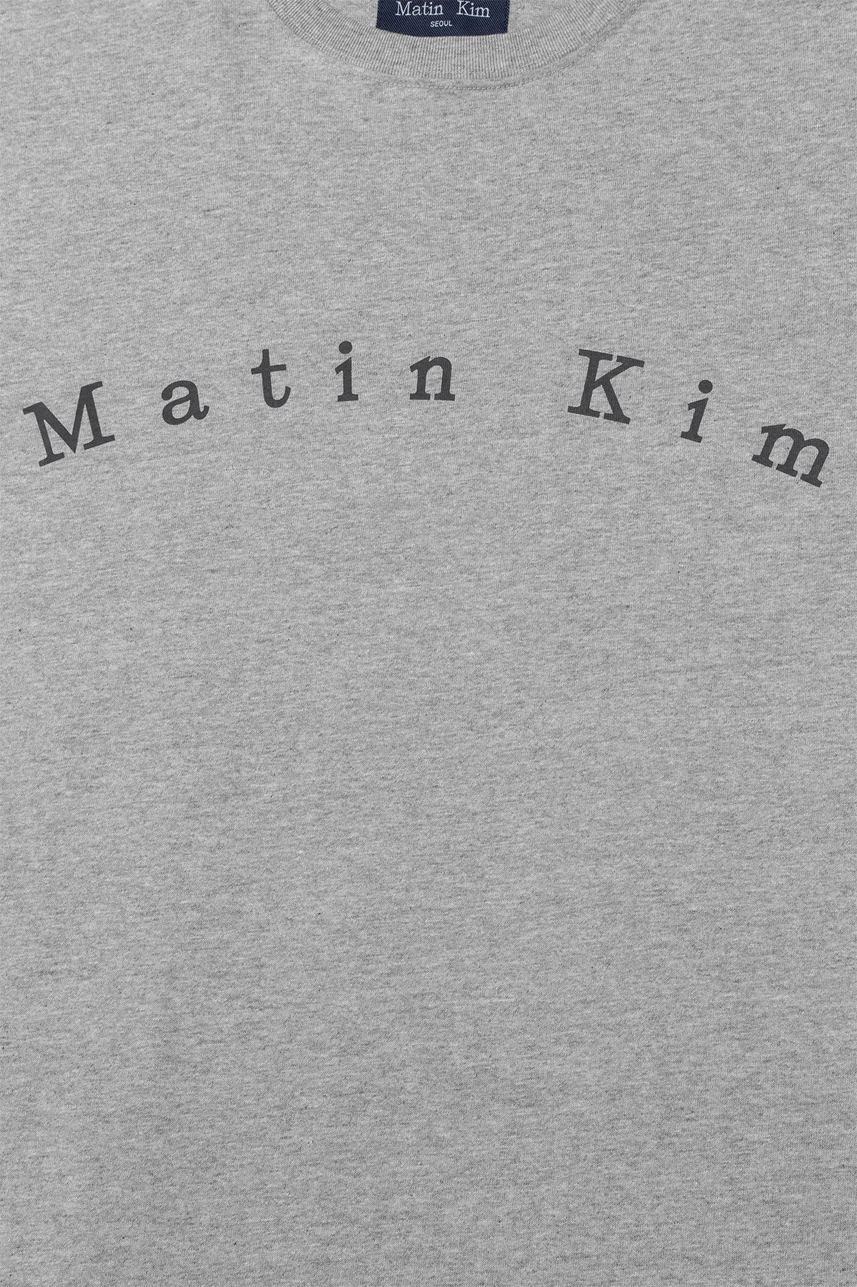 [matinkim] MINIMAL ARCH LOGO TOP FOR MEN IN GREY