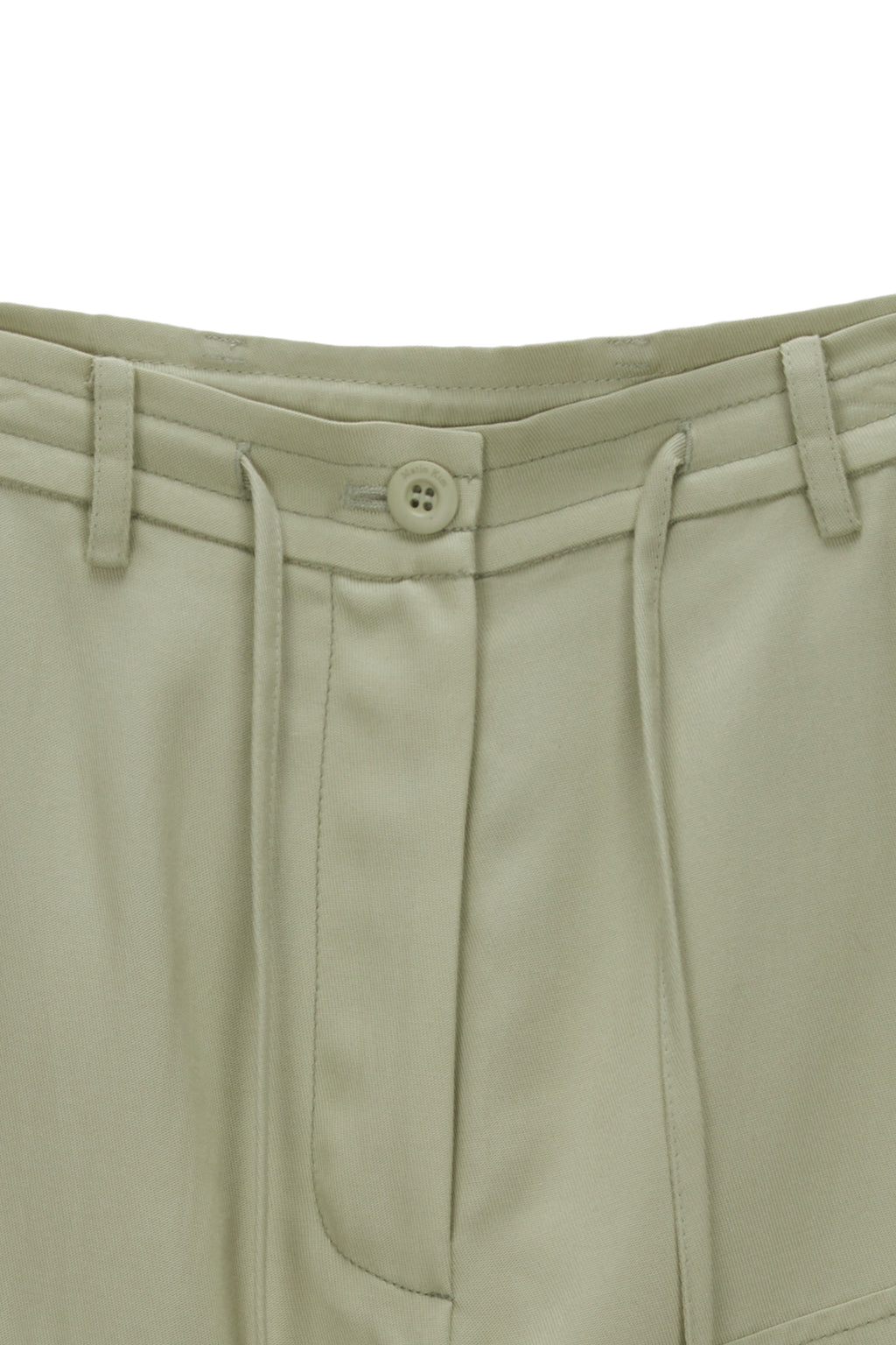 Matinkim Rayon String Cargo Pants IN Light Khaki