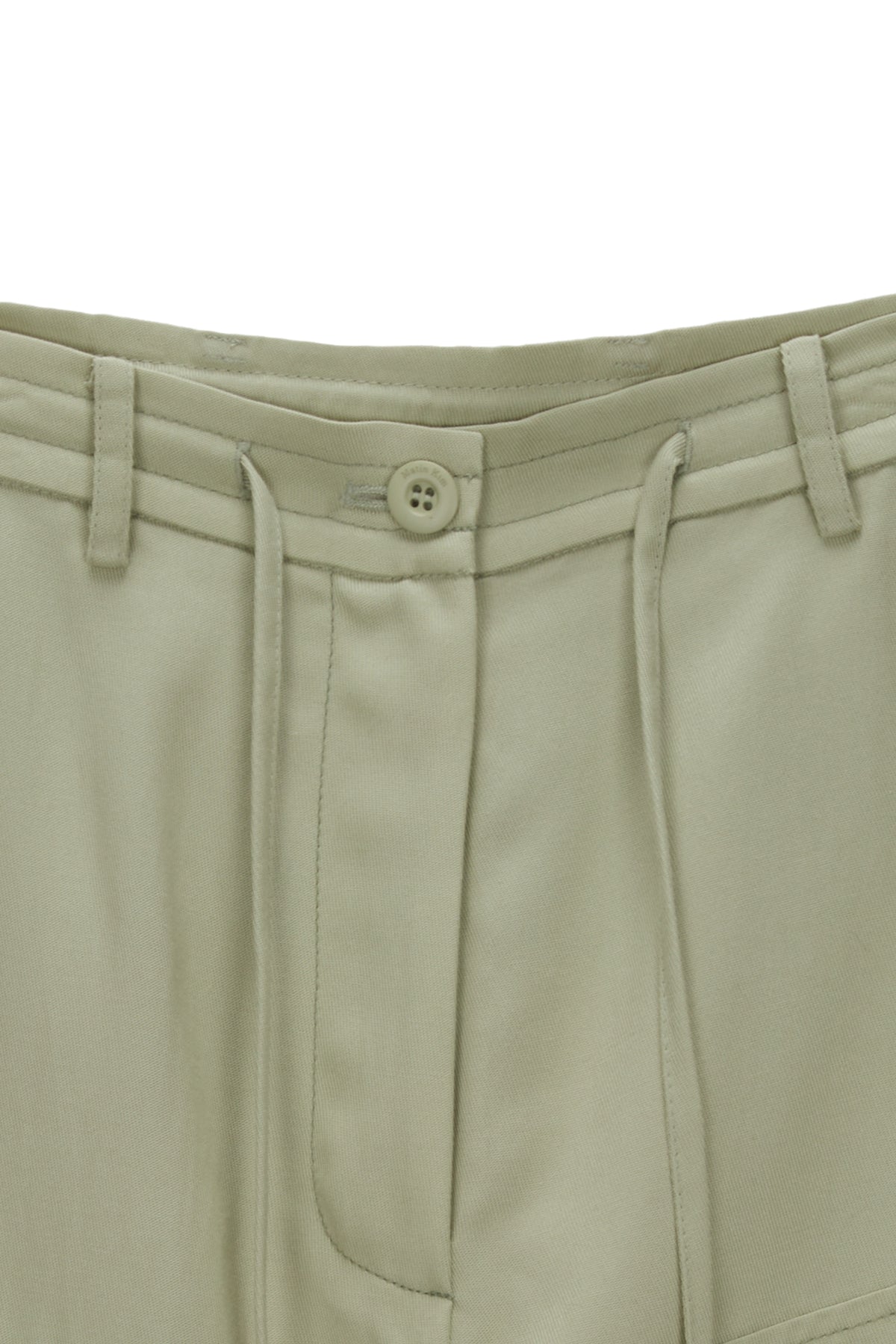 Matinkim Rayon String Cargo Pants IN Light Khaki