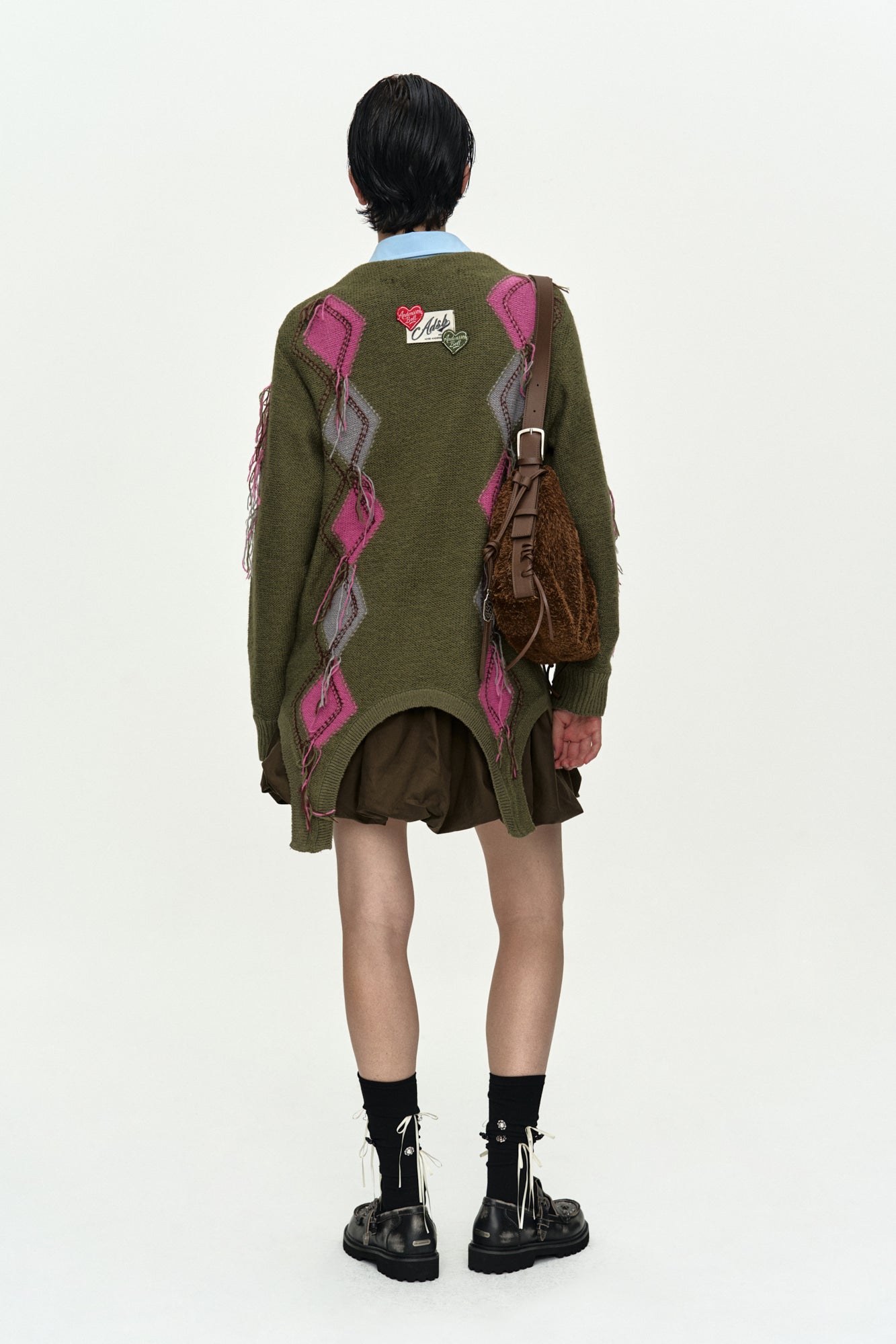 Andersson Bell Gartered Argyle Cardigan