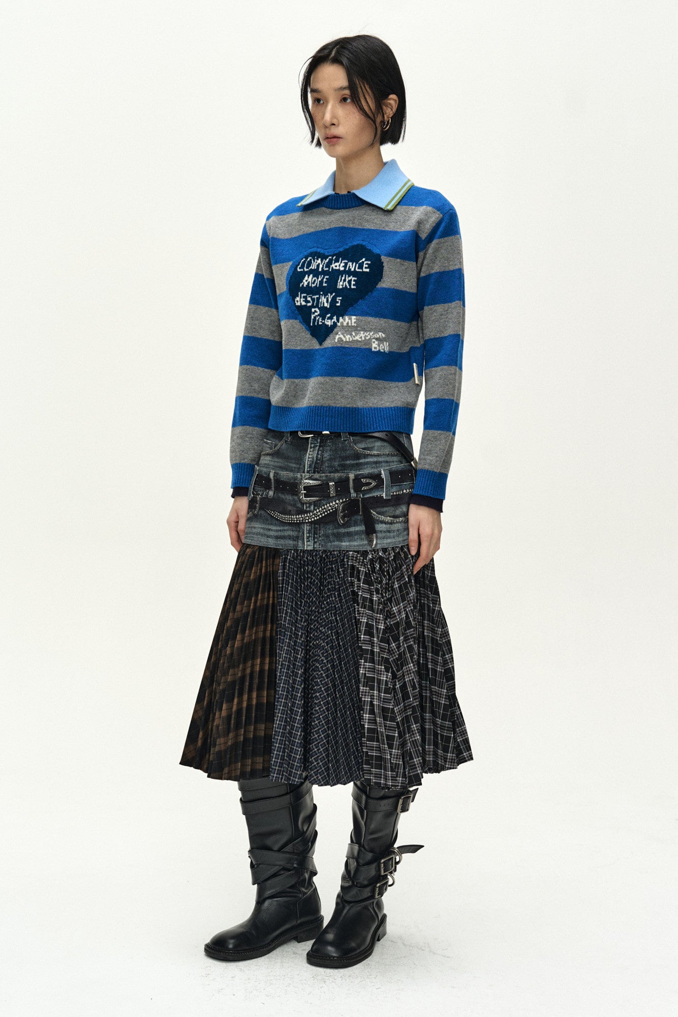 Andersson Bell 26 Girl'S Heart Message Crew-Neck Sweater