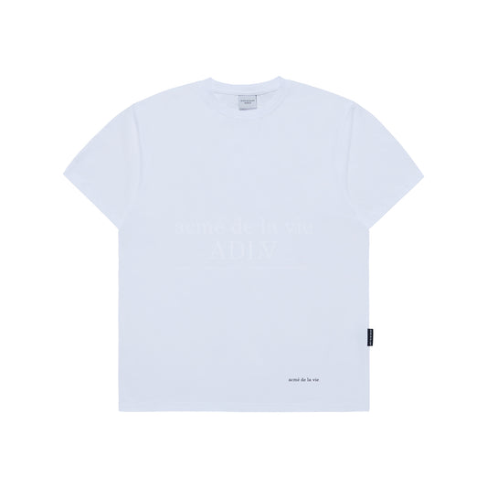 ADLV 2PACK BASIC LOGO SHORT SLEEVE T-SHIRT WHITE/BLACK