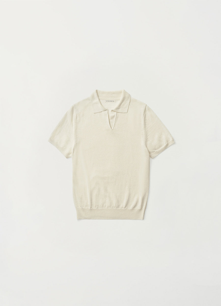 Nothing Written Loret polo knit top (Off white)