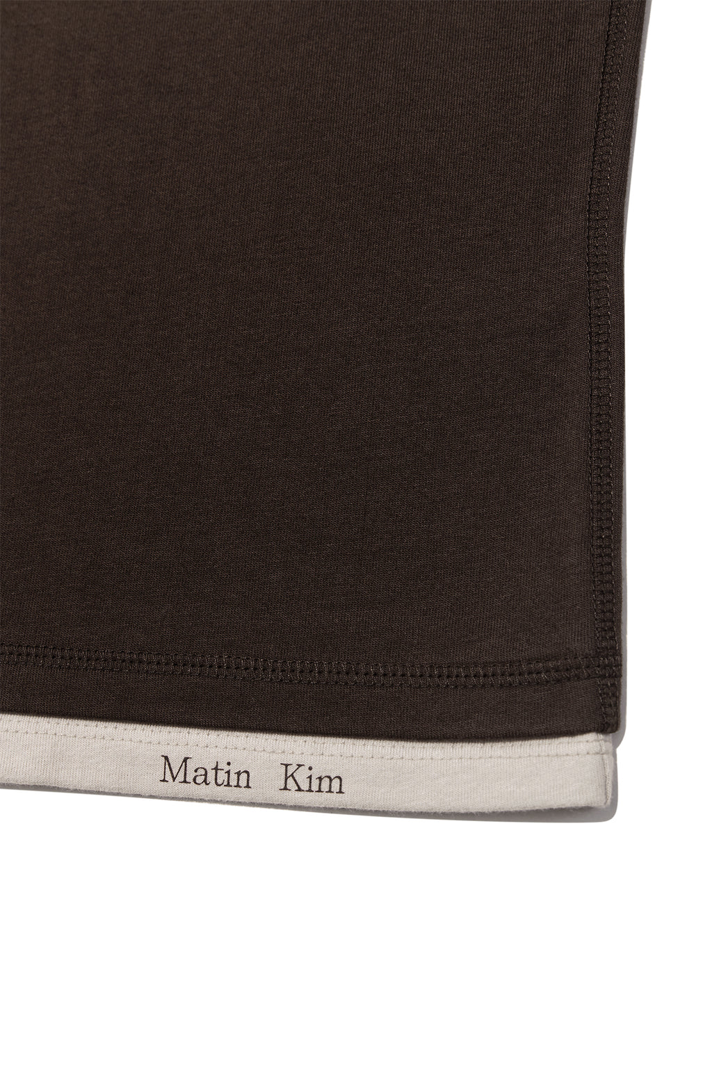 Matinkim Color Point Layered Top For Women IN Brown