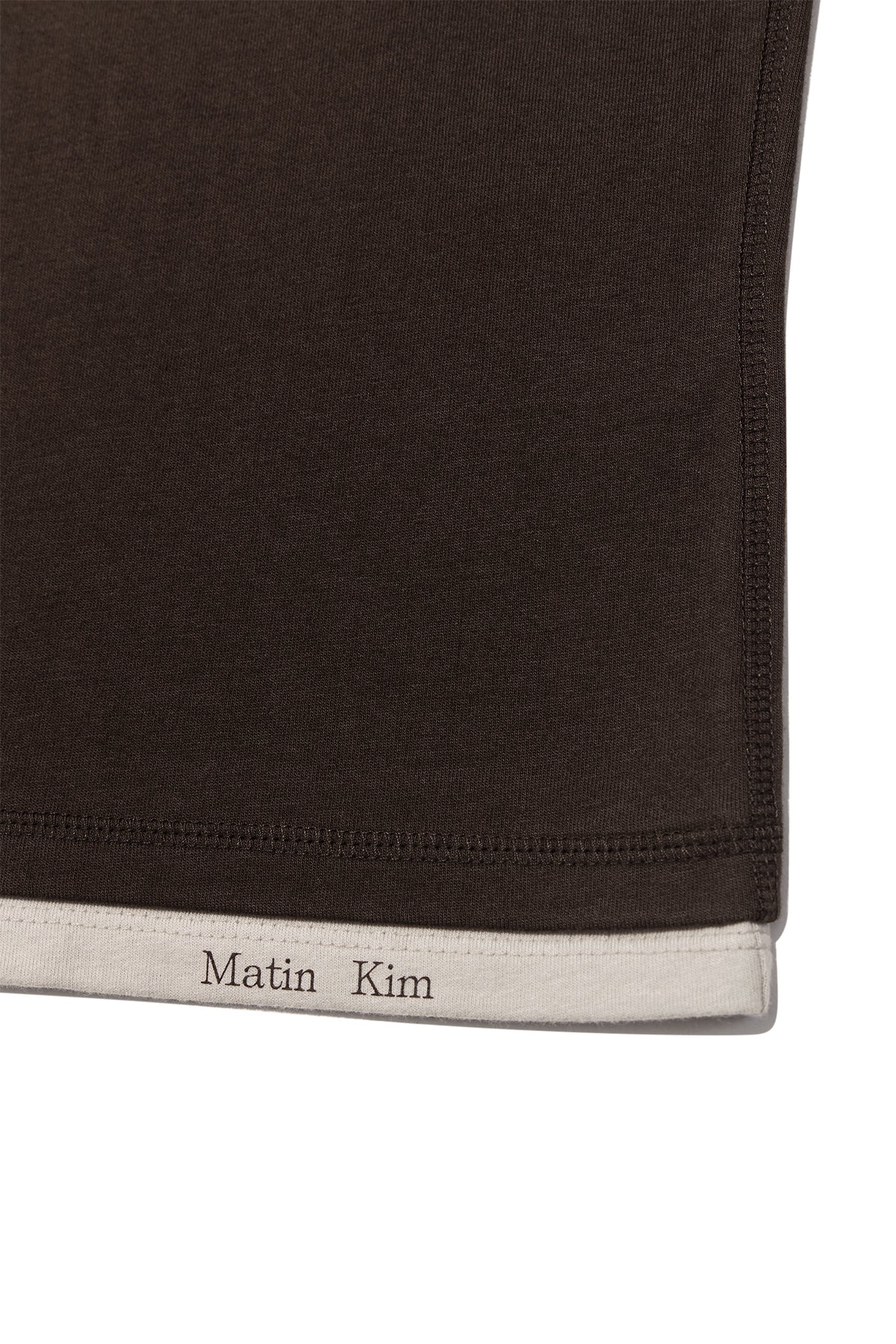 Matinkim Color Point Layered Top For Women IN Brown