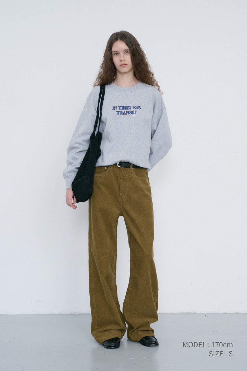 Dunst Unisex Slogan Sweatshirt Mid Melange Grey