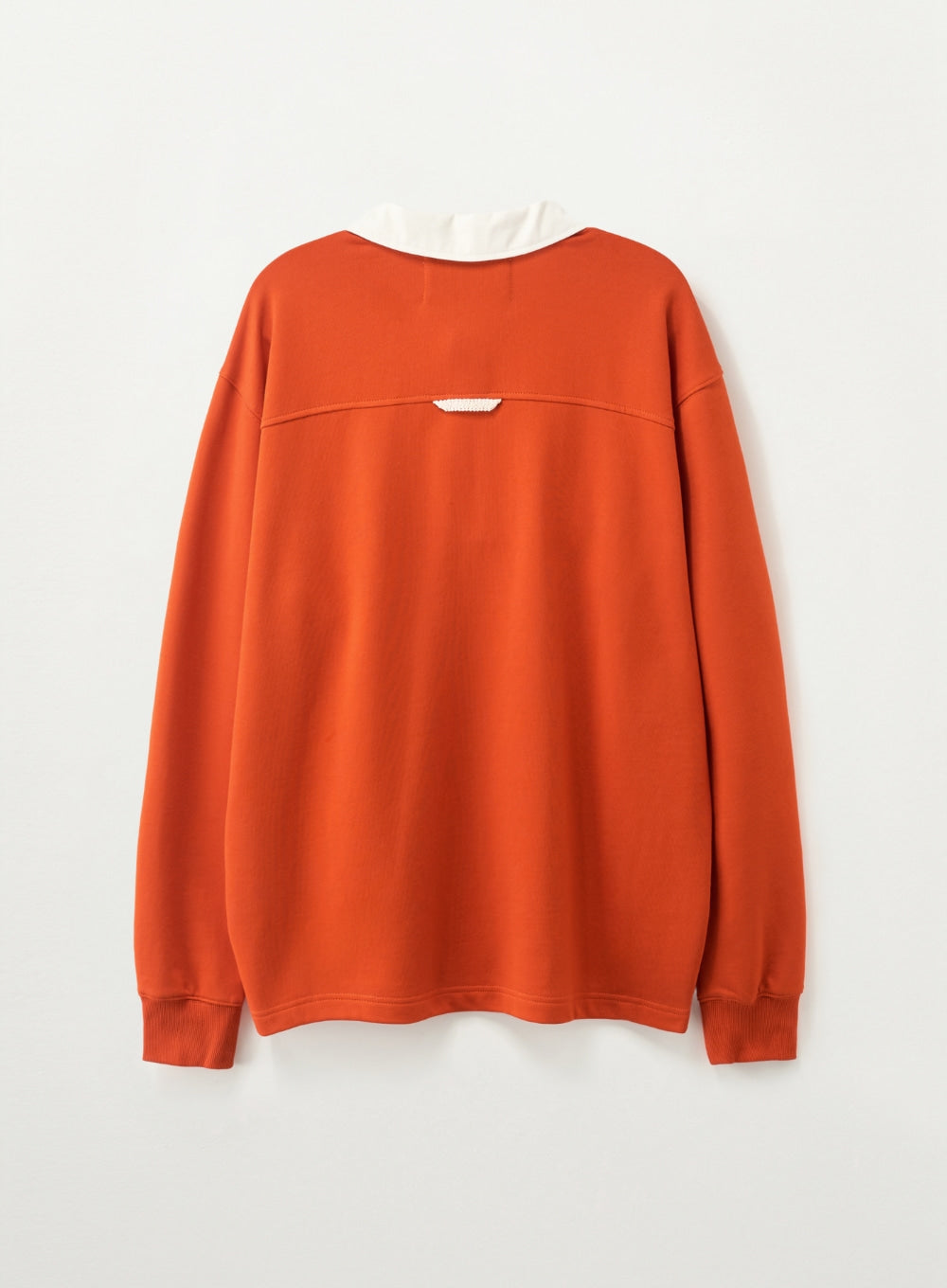 Satur Crest Logo Rugby Long Sleeve - Red