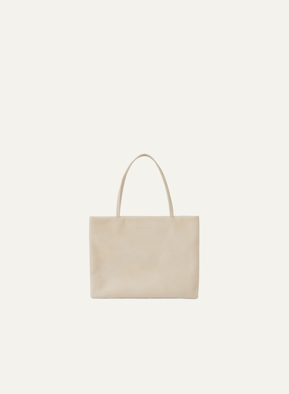 Kindersalmon Patiné Leather Bag Ivory