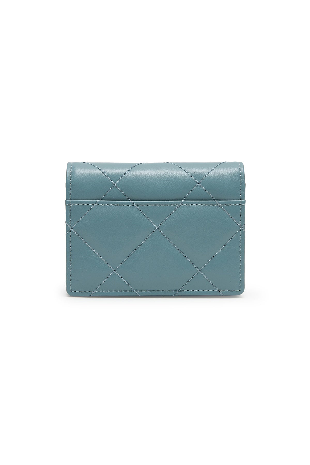 [matinkim] Puff Quilt Wallet IN Blue