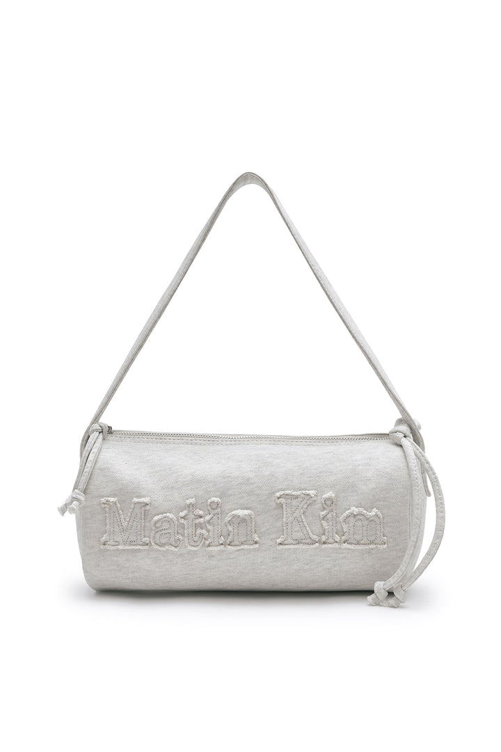 Matinkim Applique Logo Jersey Duffle Bag IN Light Beige