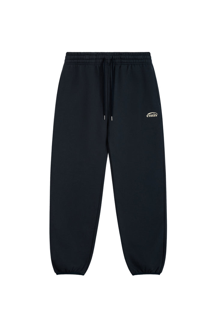 Emis Logo Jogger Sweat Pants-Navy