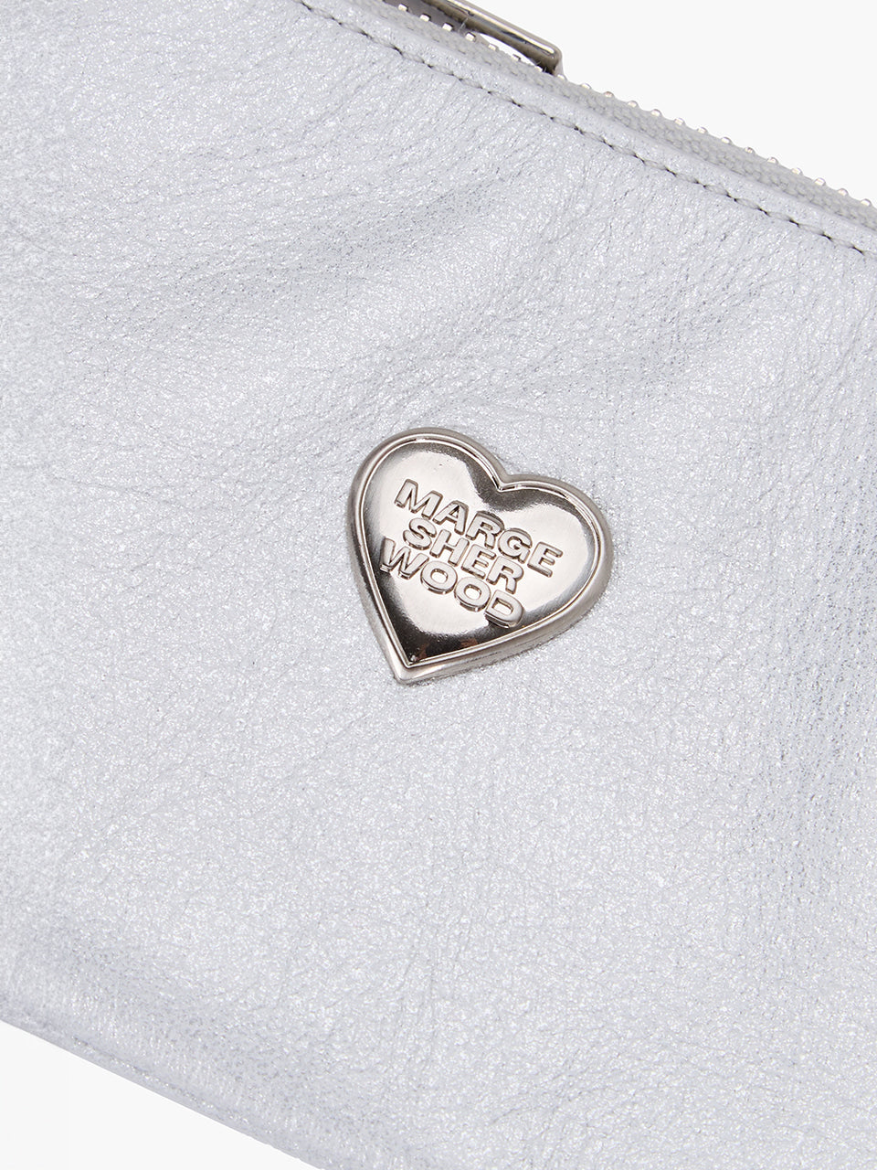 Margesherwood Heart Zipper Wallet Silver Logo silver starry-effect