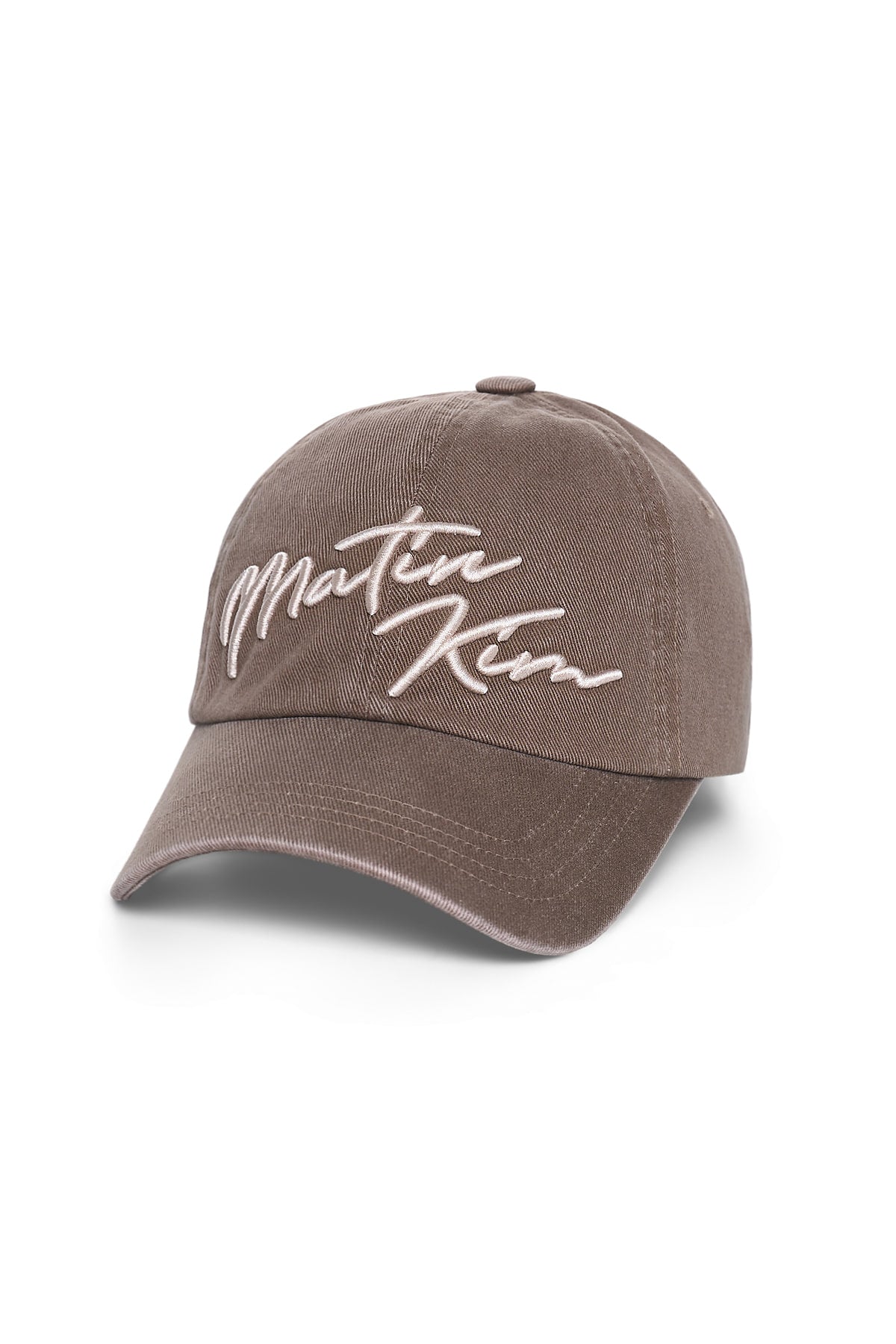 Matinkim Logo Script Ball Cap IN Brown