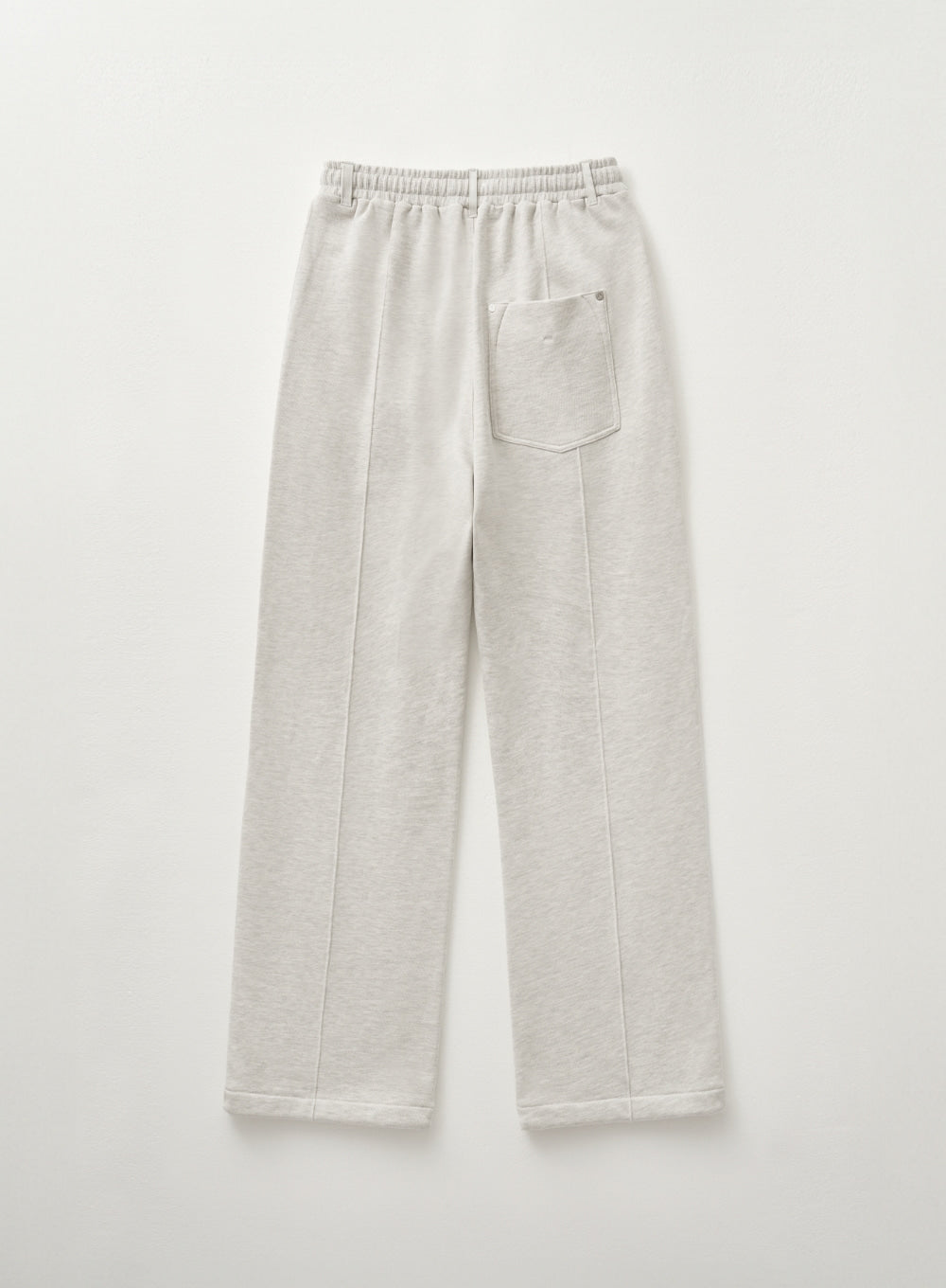 [satur] (W) Teo Cotton Banding Sweatpants - Melange Ivory