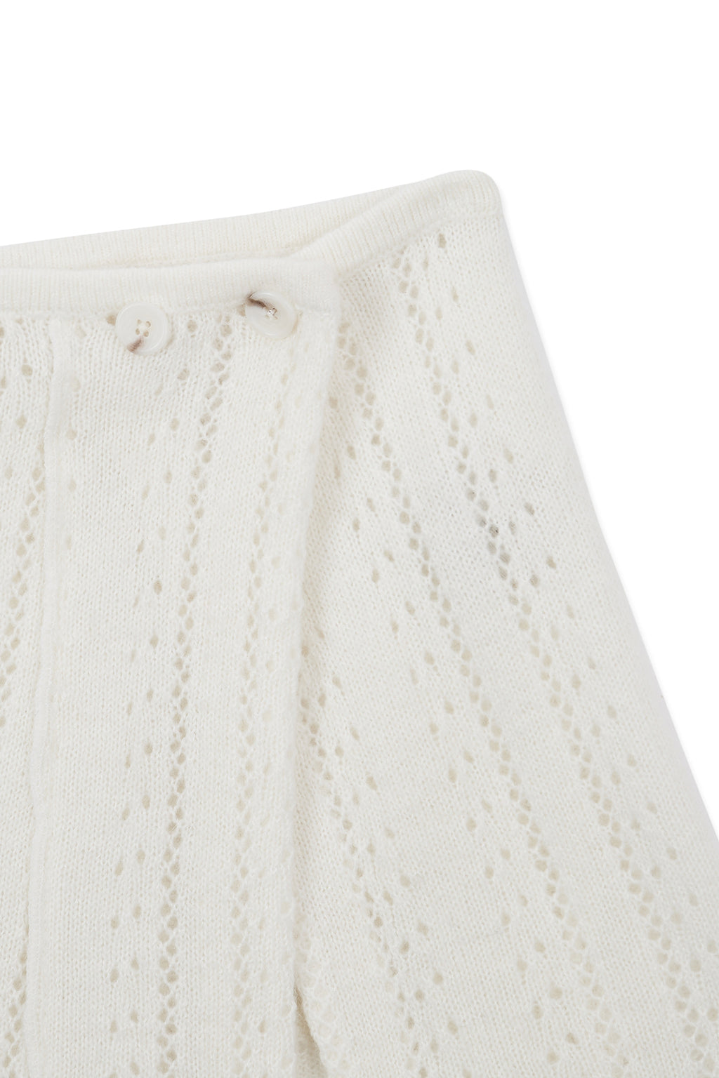 Matinkim Punching Wrap Mini Skirt IN Ivory