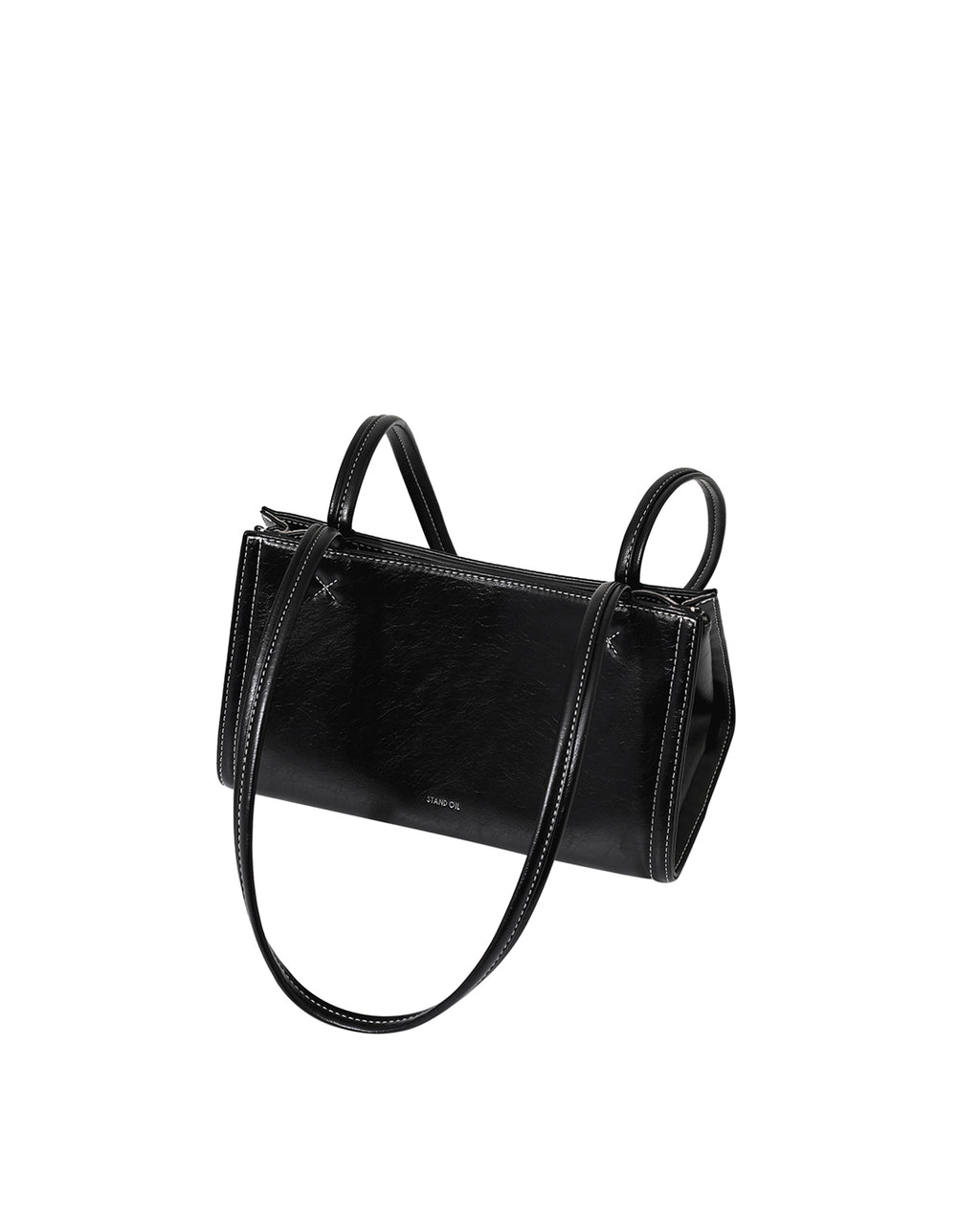 Tiny Oblong Bag in Stitch Black