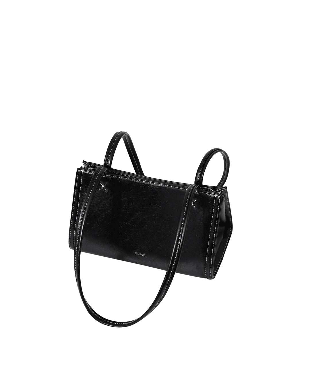Tiny Oblong Bag in Stitch Black