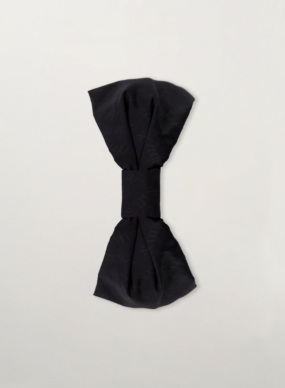 [satur] (W) Classic Logo Shirring Hairband - Black