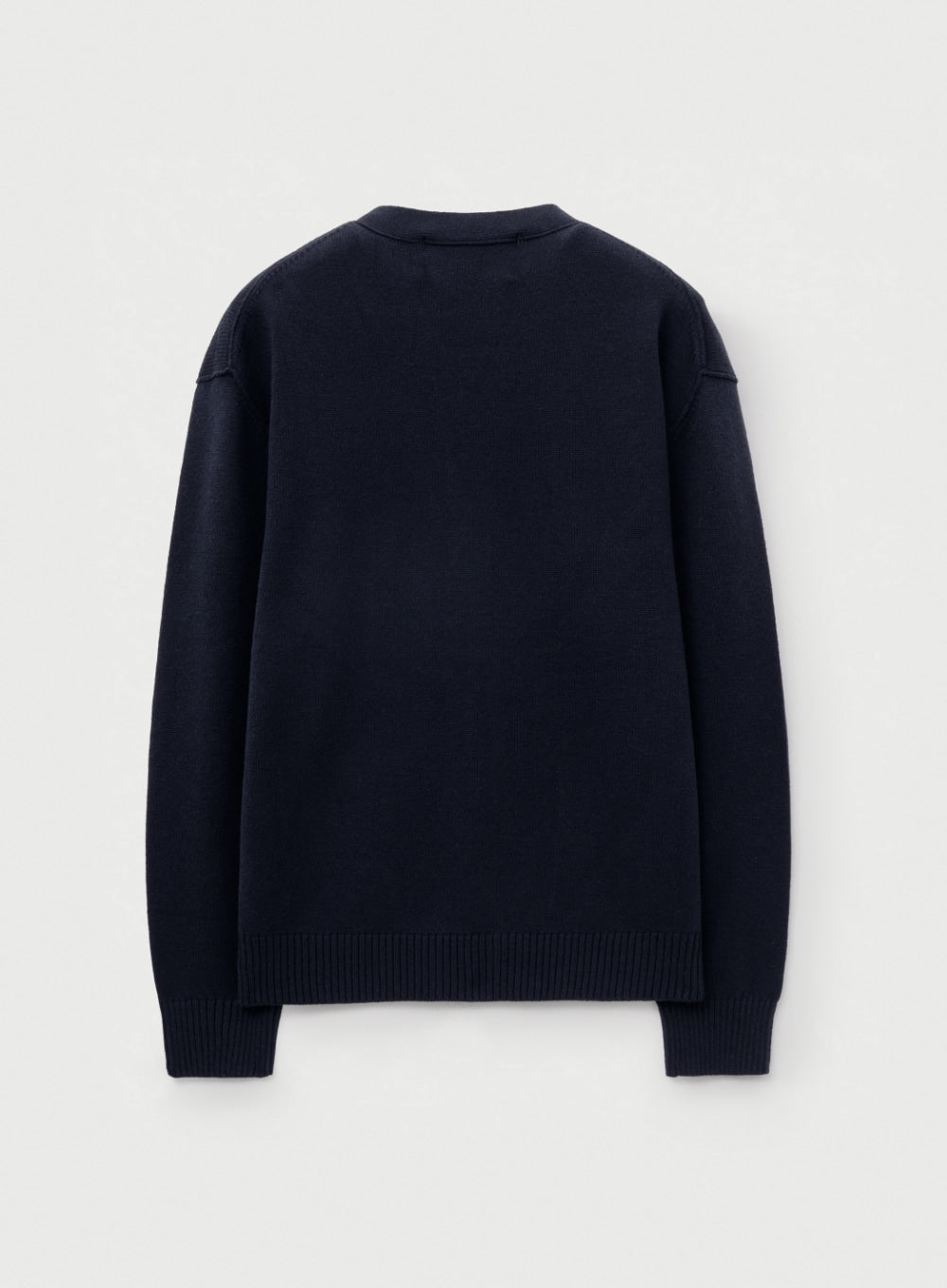 [satur] Outline Basic V-Neck Cardigan - Navy