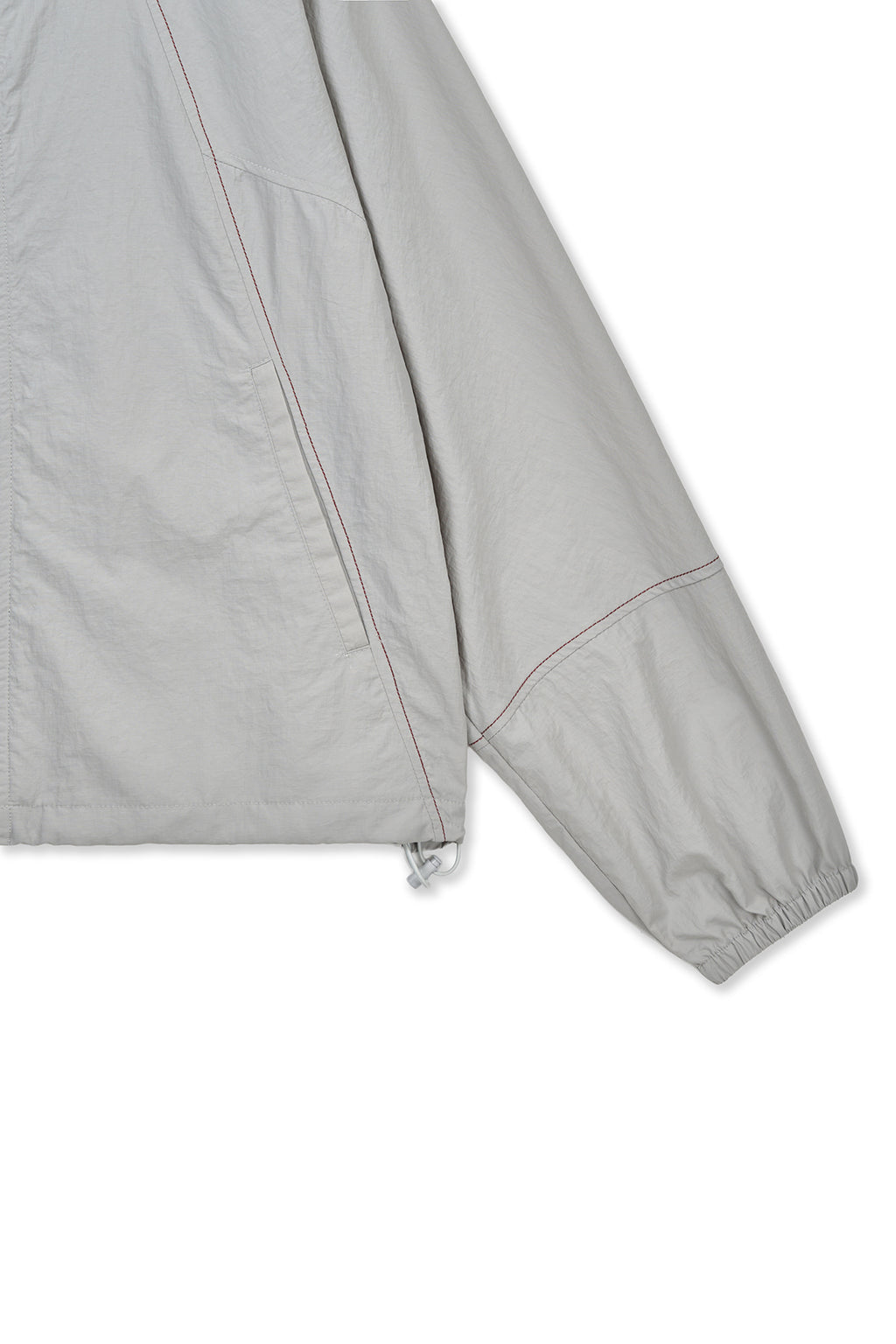 Matinkim Cropped Back Logo Hoody Wind Breaker IN Light Beige