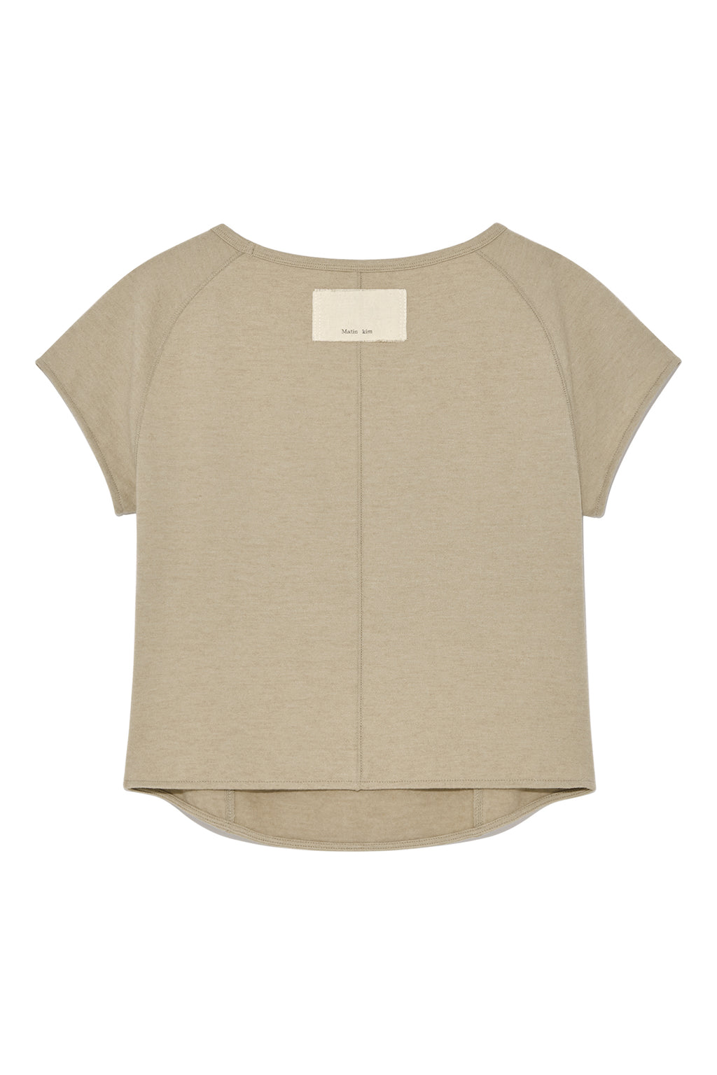 [matinkim] RABBIT PRINTING RAGLAN SLIM TOP IN BEIGE