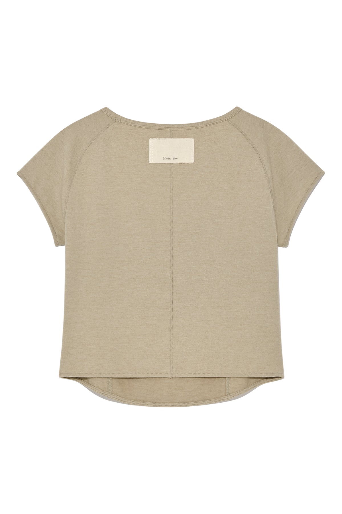[matinkim] RABBIT PRINTING RAGLAN SLIM TOP IN BEIGE