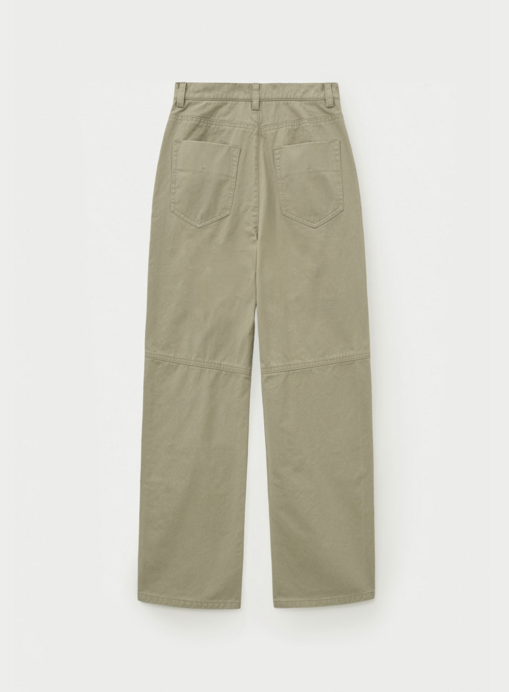 [satur] (W) Dying Semi Wide Fatigue Pants - Light Beige