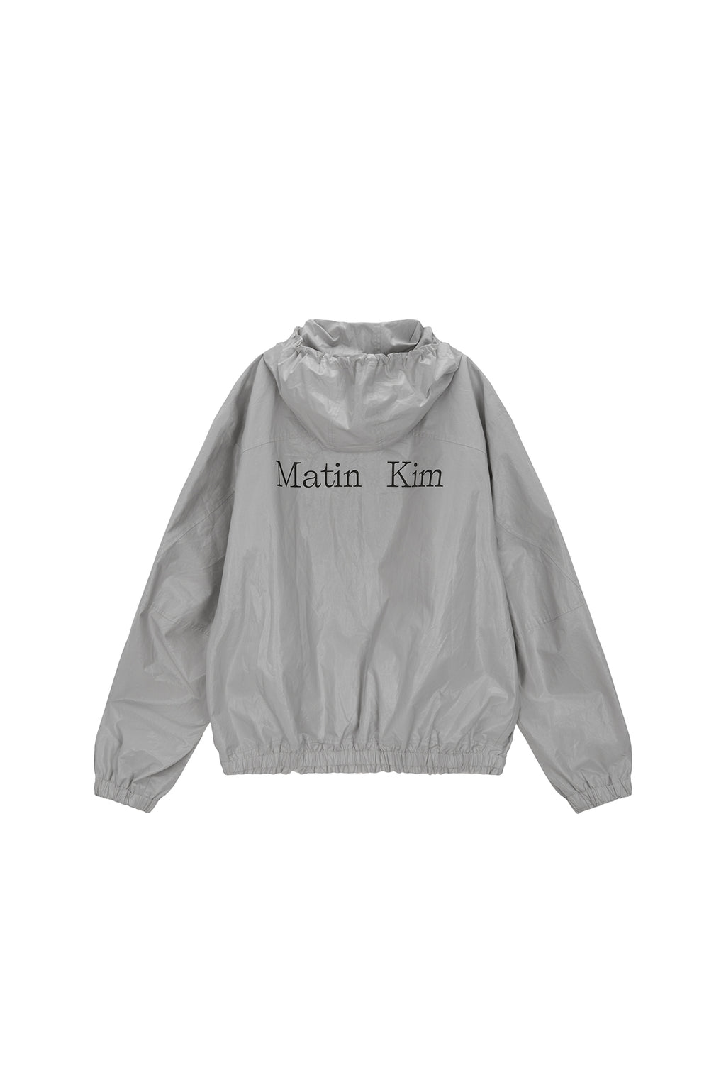 Matinkim Matin High Neck Coating Hoody Jumper For Men IN Light Grey