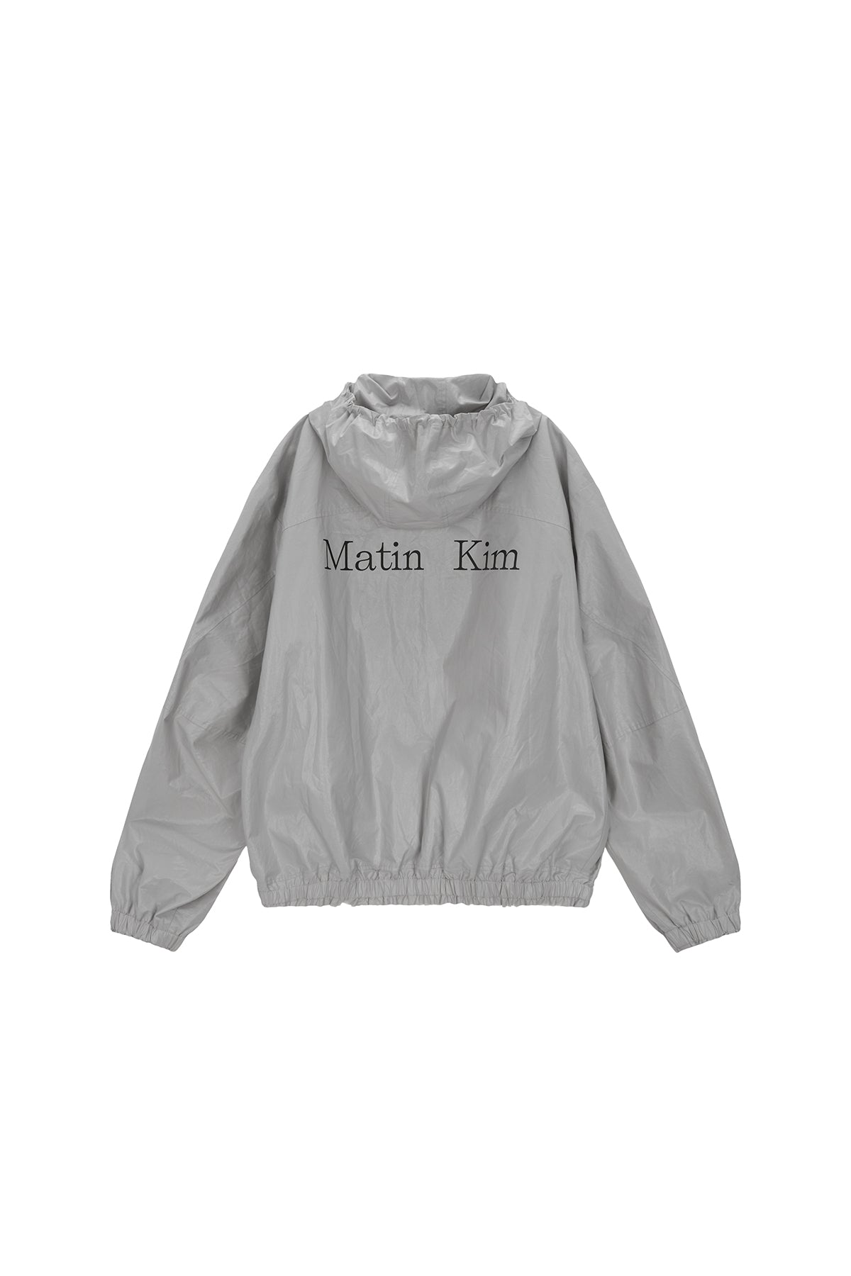 Matinkim Matin High Neck Coating Hoody Jumper For Men IN Light Grey