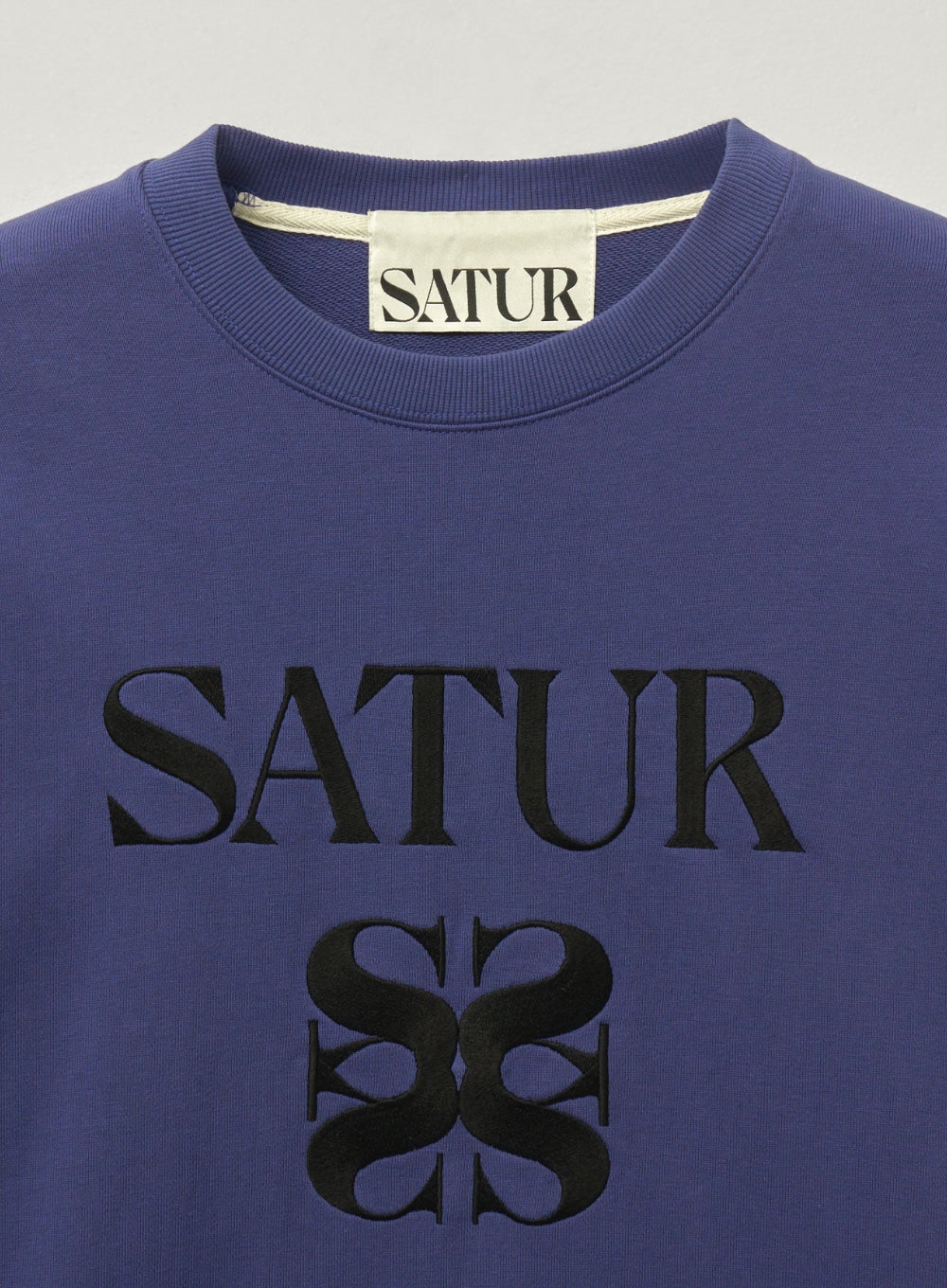 [satur] (W) Classic Logo Sweatshirt - Purple