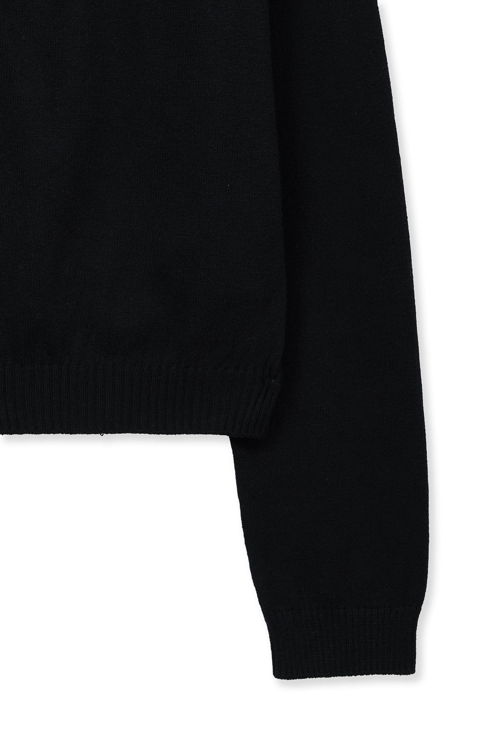 [matinkim] BACK LOGO SNAP BUTTON CARDIGAN IN BLACK