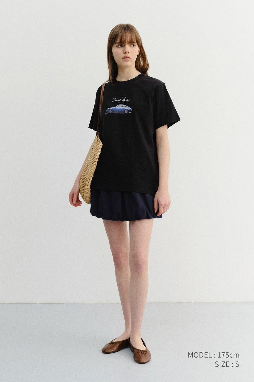 Dunst Unisex Summer Holiday Car T-Shirt Black