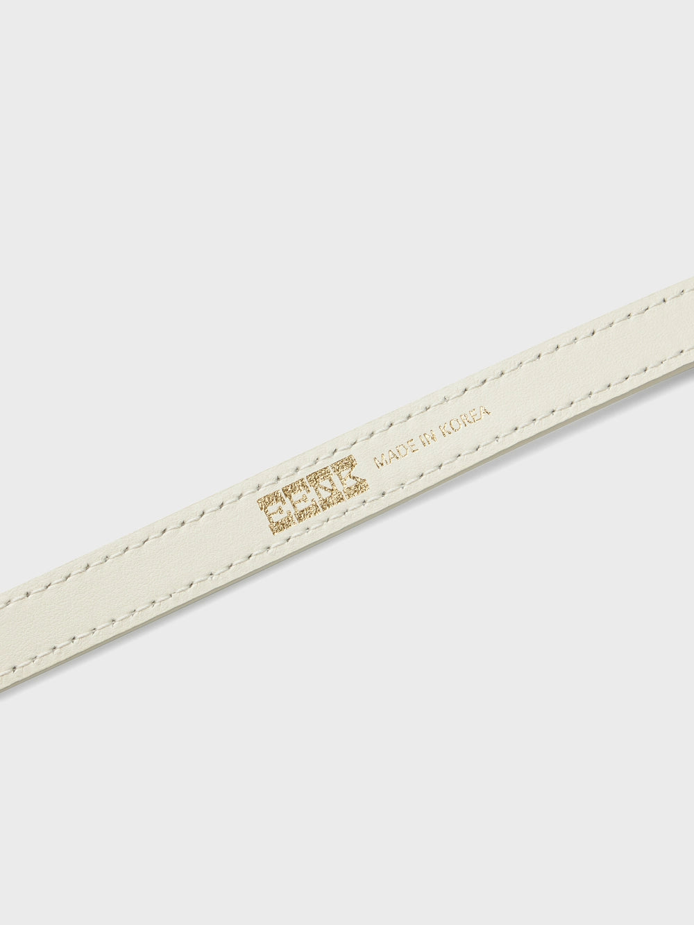 EENK Logo Belt - White