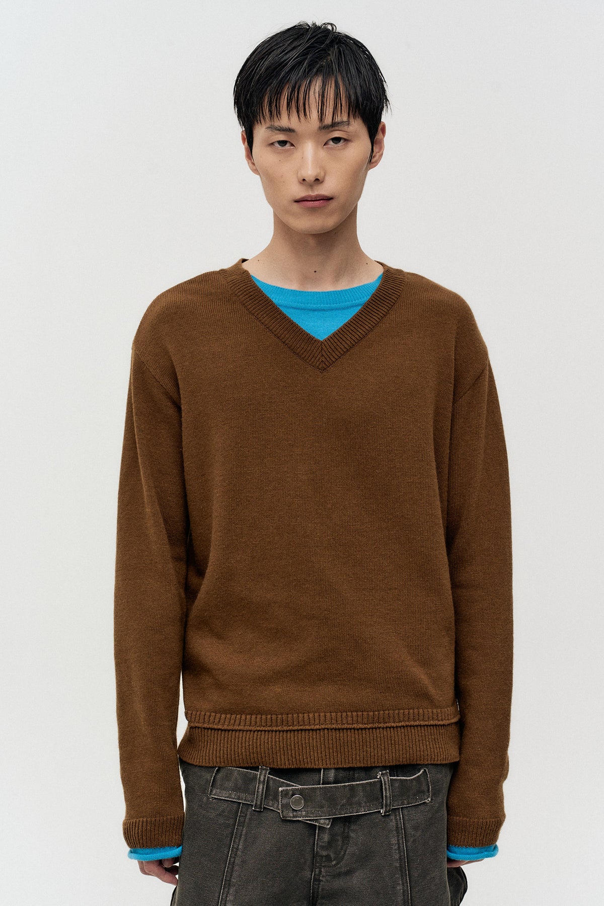Andersson Bell Unisex Layered V-Neck Sweater