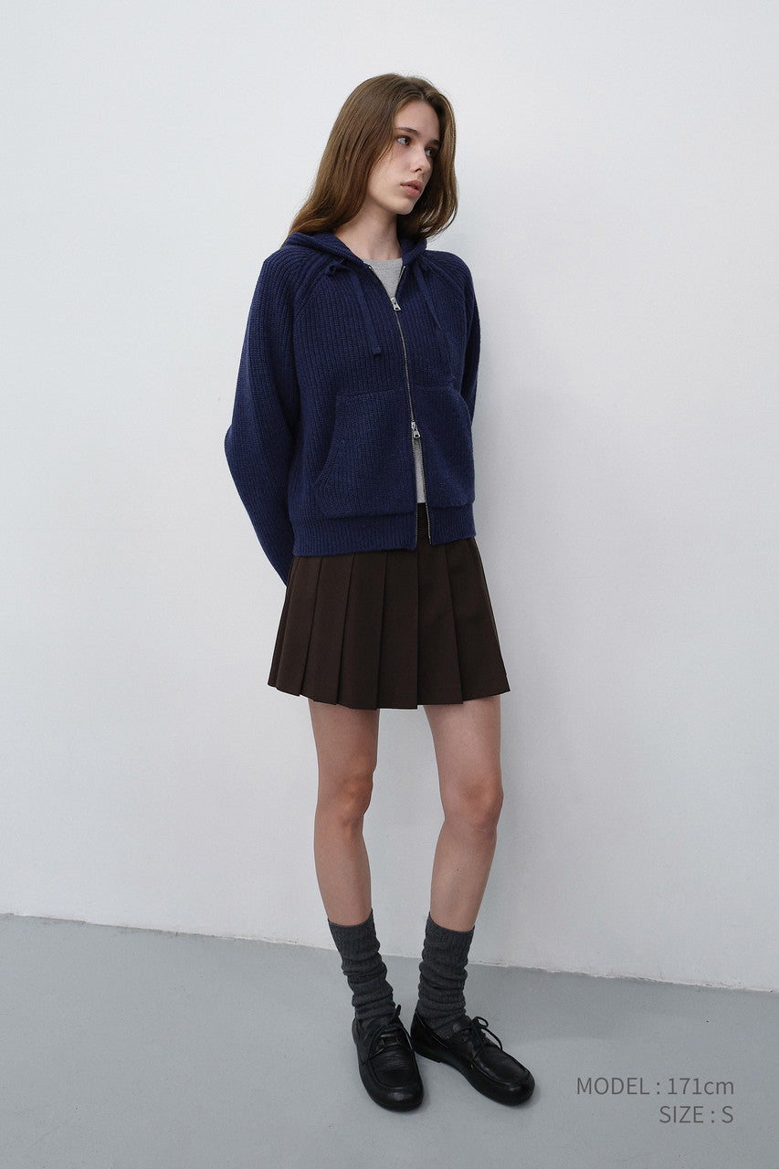Dunst Pleats Mini Skirt Brown