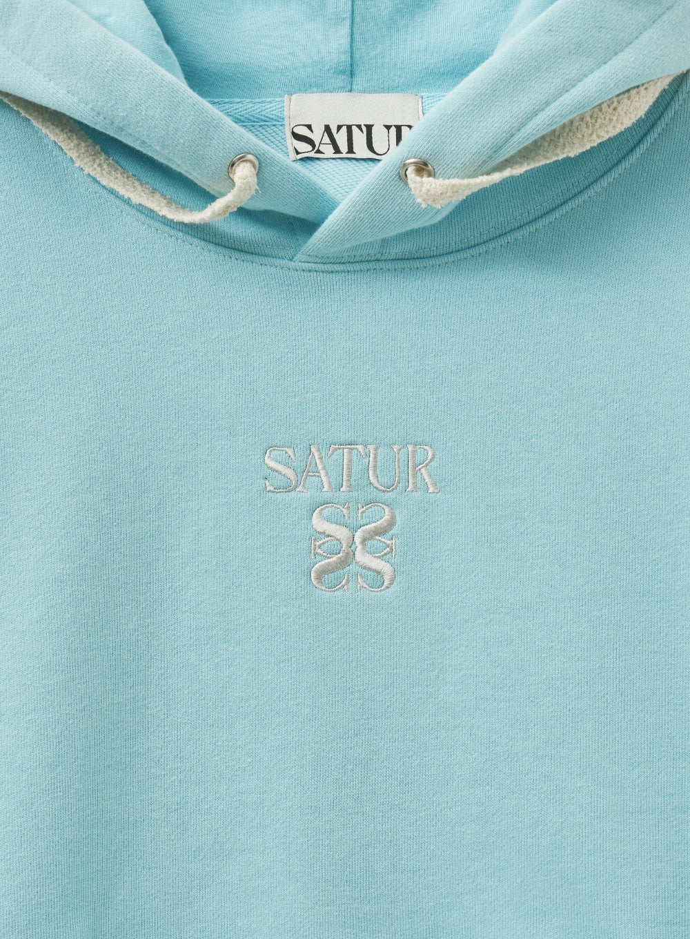 [satur] (W) Apero Pocket Crop Hoodie - Blue