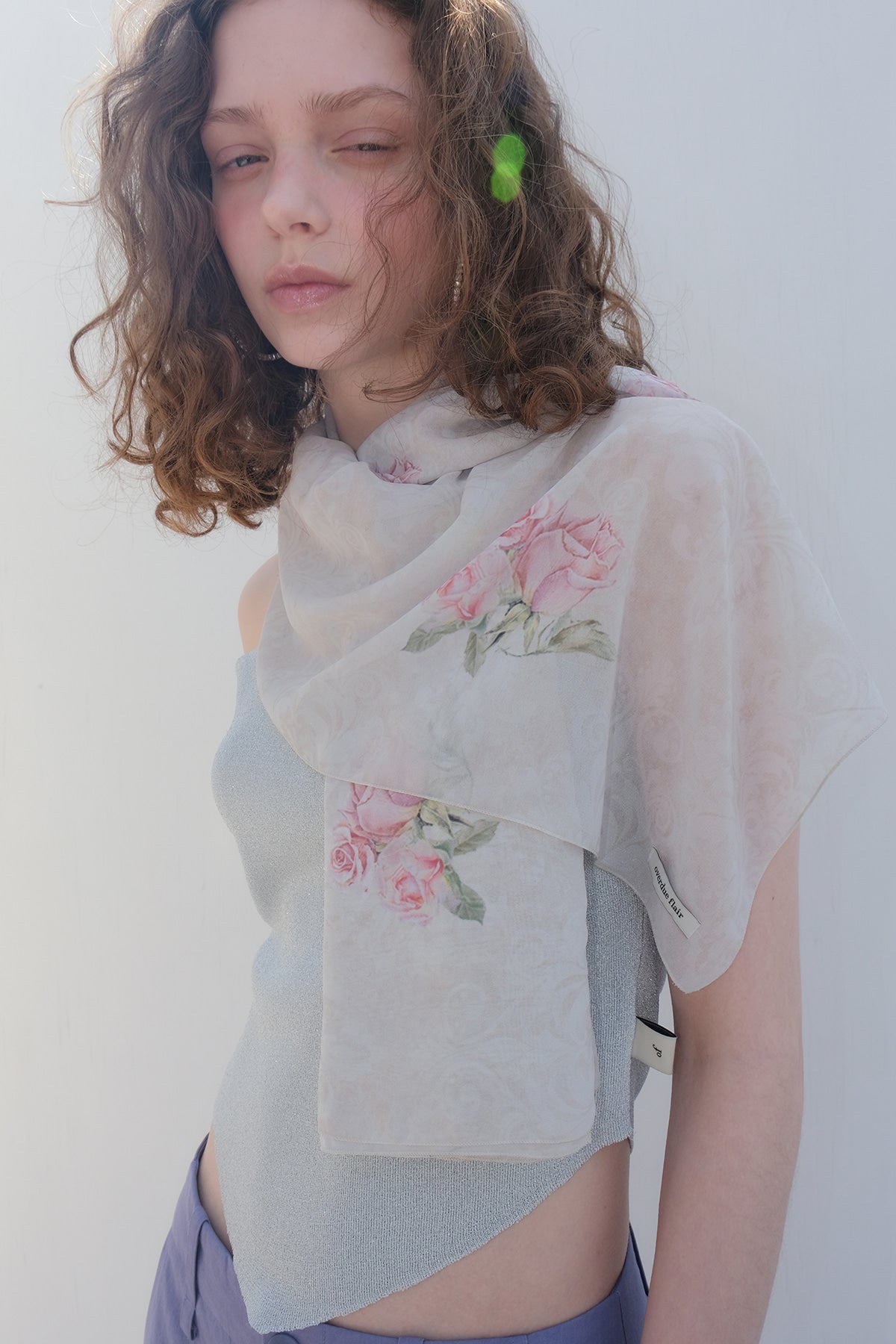Overdueflair Vintage Rose Wrap Scarf Pants Rose