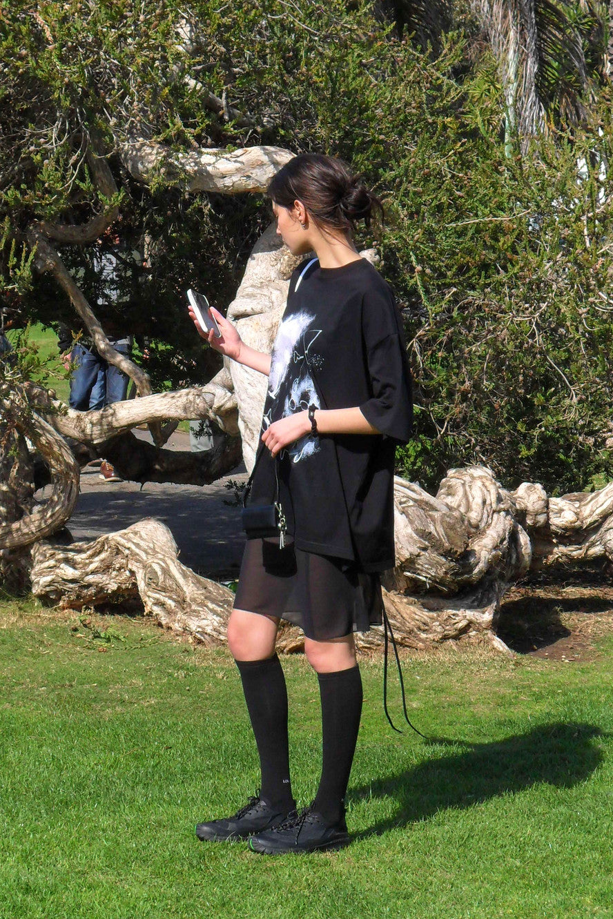 Low Classic Park Oversized T-Shirt Black