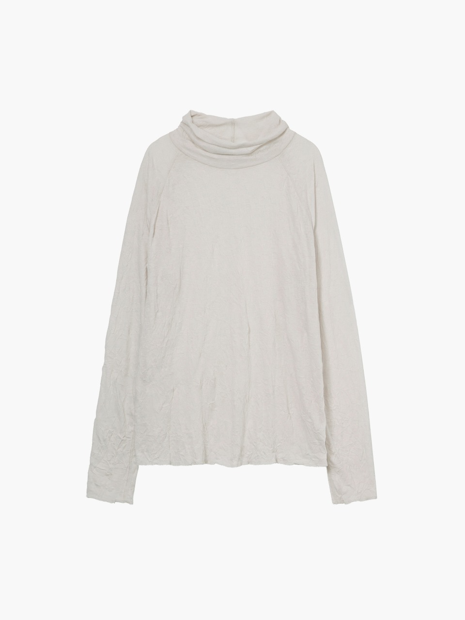 Margesherwood Crinkle Half Neck Long Sleeve ivory
