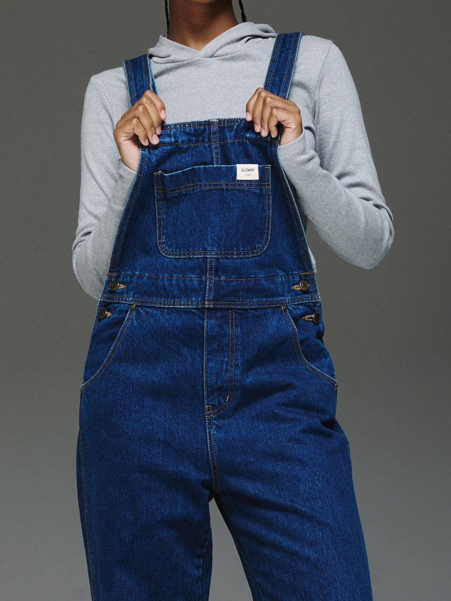 GLOWNY The Jane Overalls (Mid Blue)