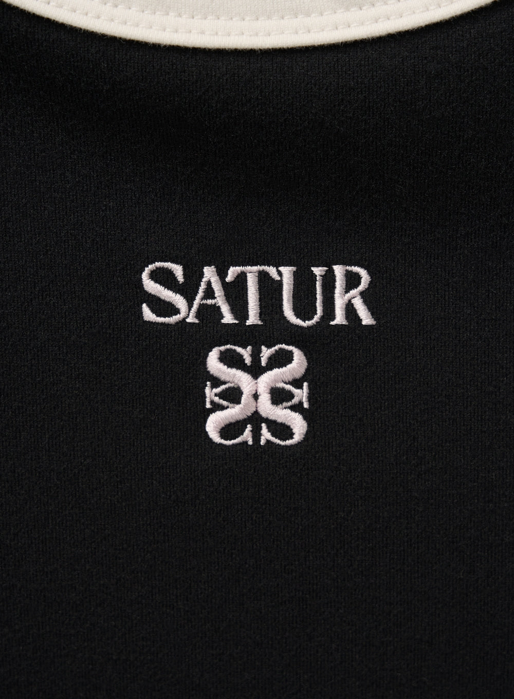 [satur] (W) Apero Crop Ringer T-Shirt - Black